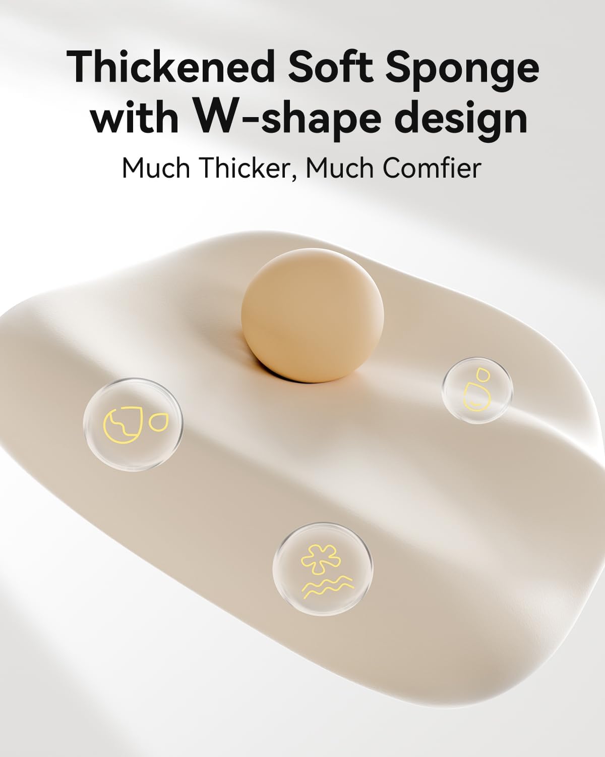 Office Desk Chair with Flip-Up Armrests and Saddle Cushion