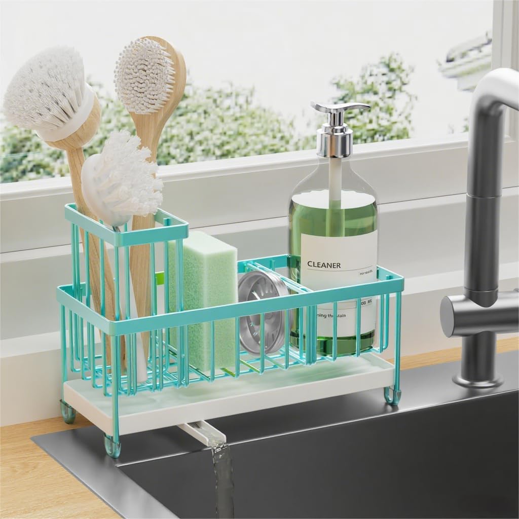 Black Sponge Holder for Kitchen Sink,