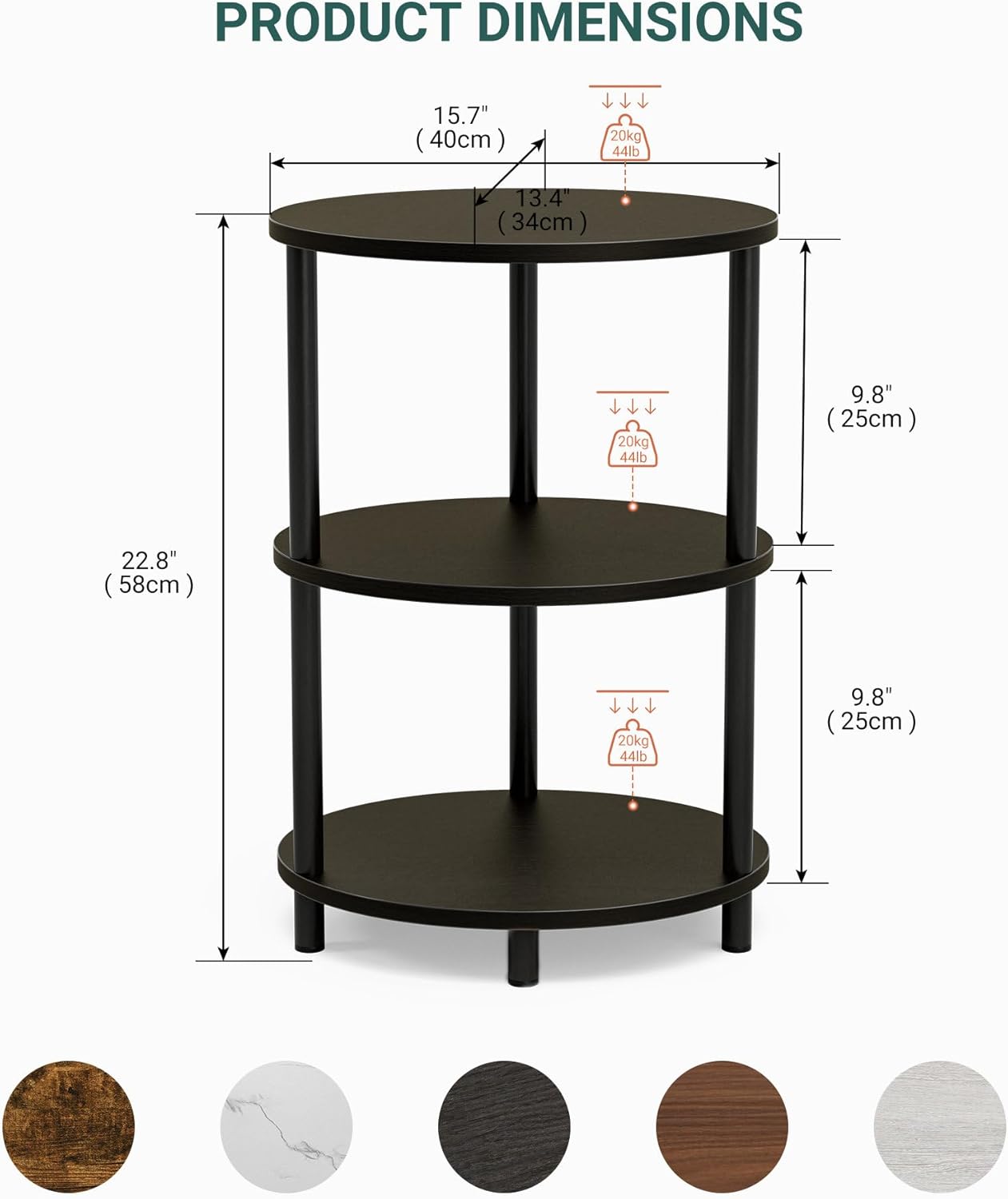Small Round Side Table