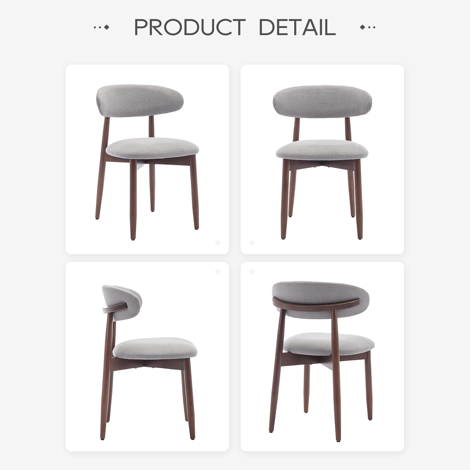 Wooden Dining Chairs Set of 4