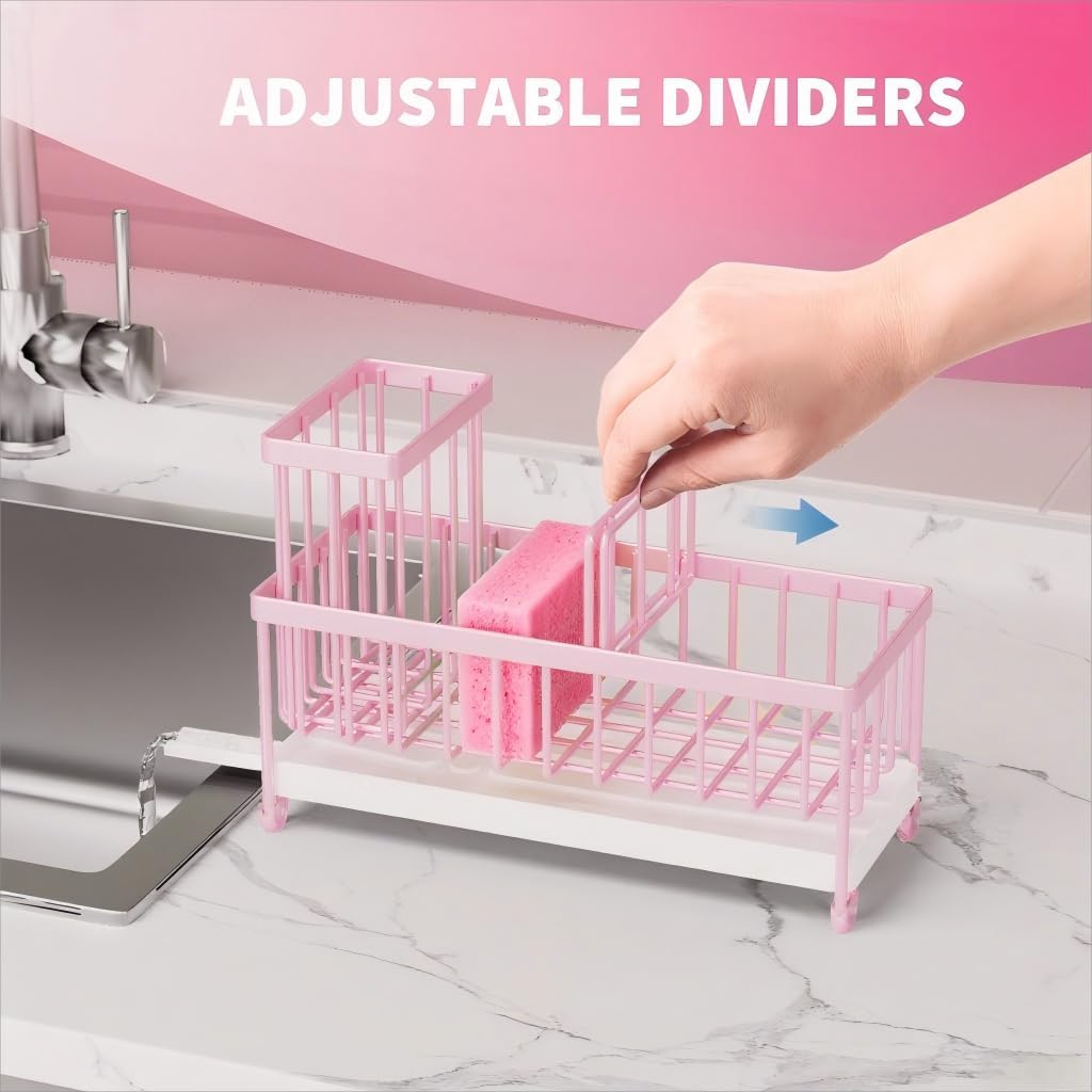 Black Sponge Holder for Kitchen Sink,