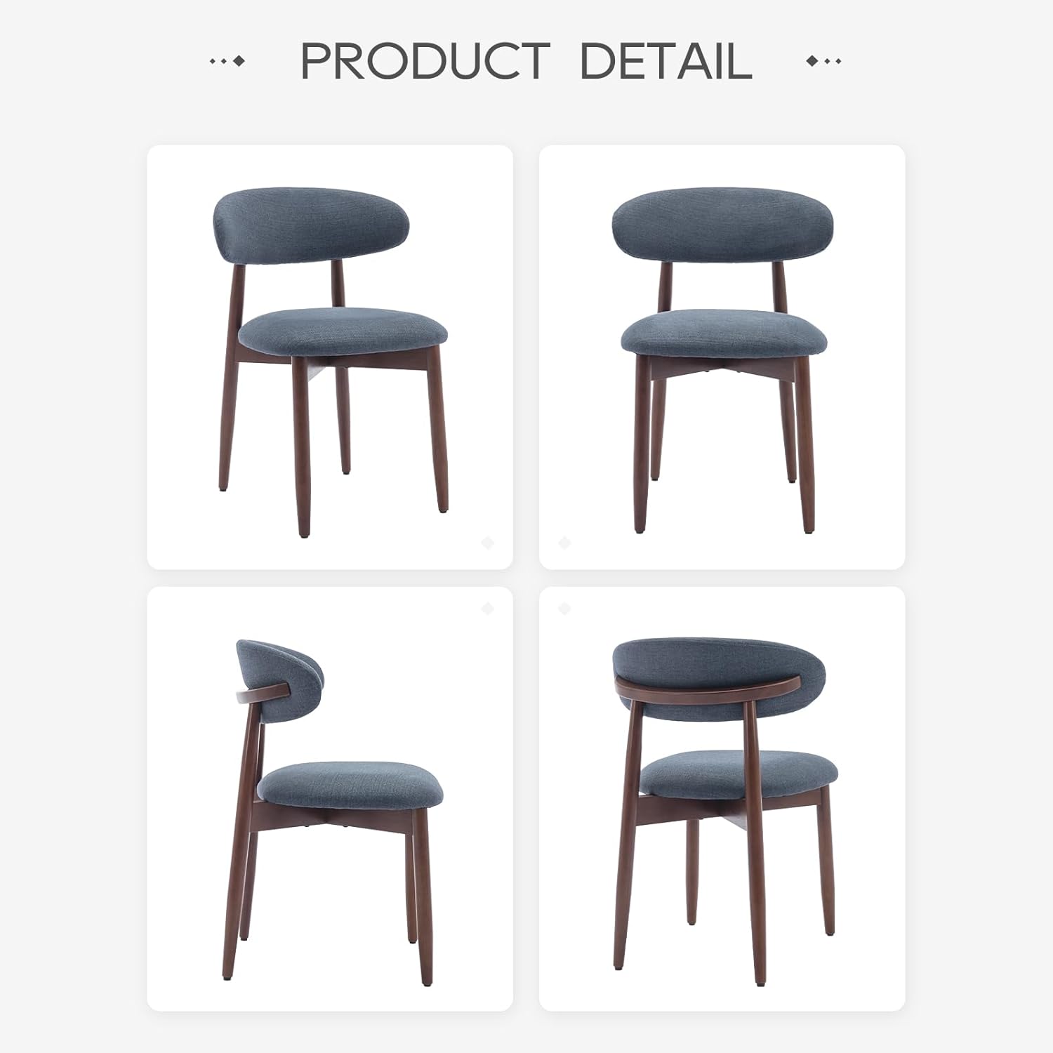 Wooden Dining Chairs Set of 4