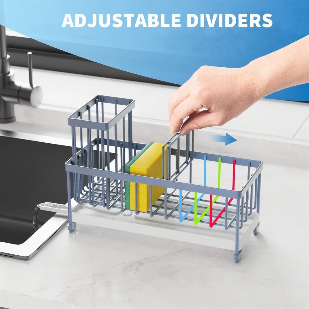 Black Sponge Holder for Kitchen Sink,