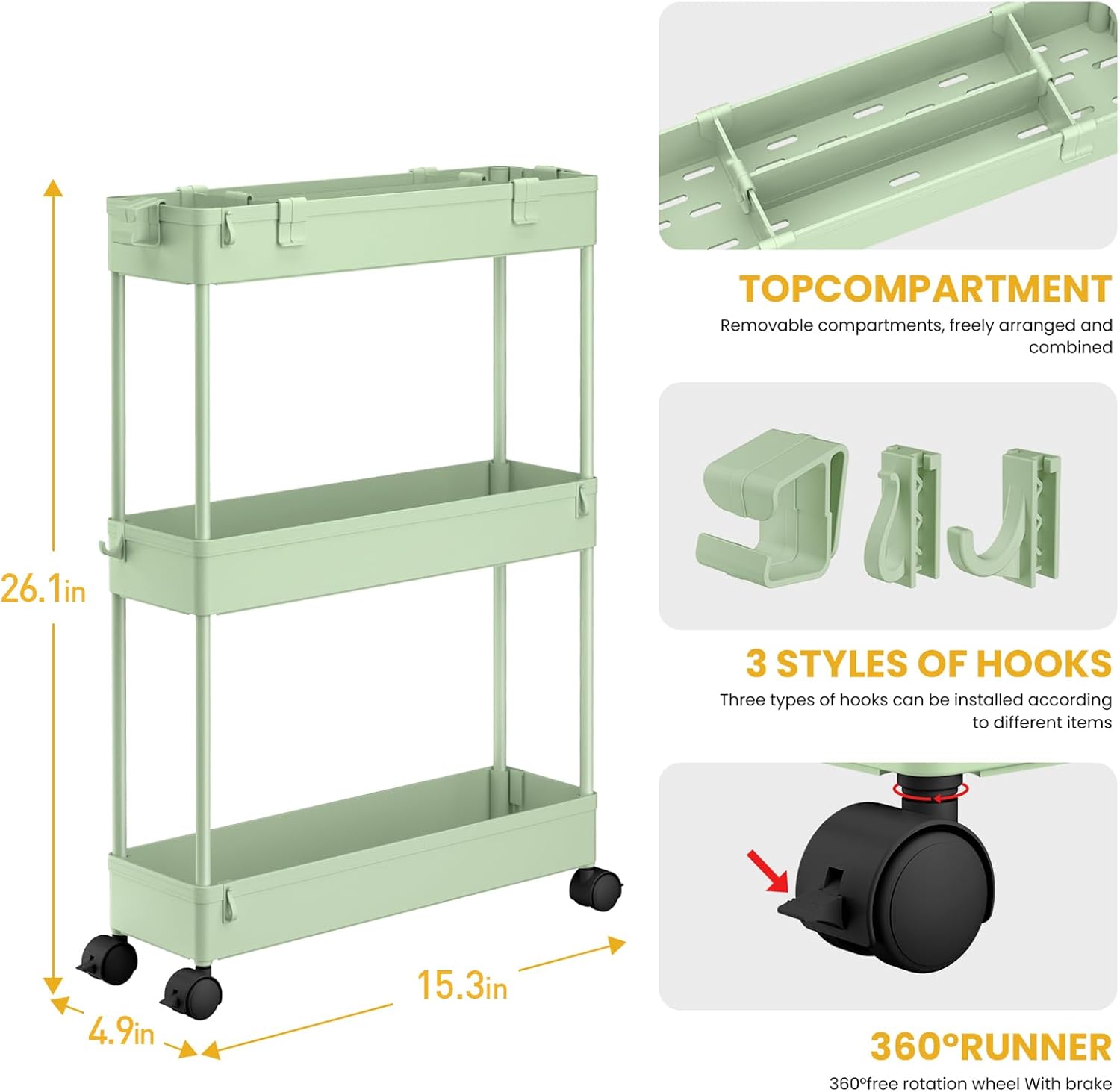 Slim Storage Cart