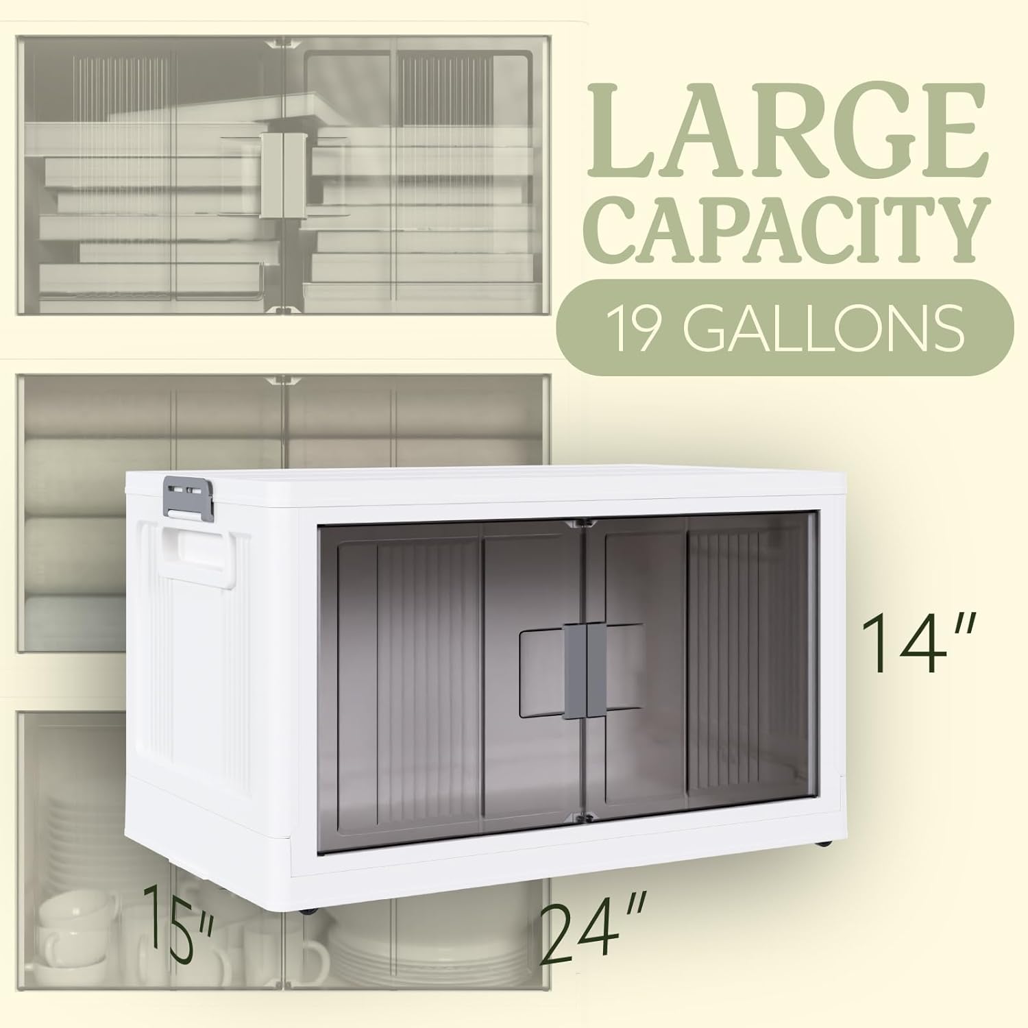 Lockable Storage Bins with Lids