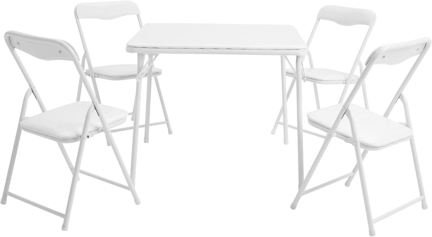 Flash Furniture Mindy Kids 5-Piece set Folding Square Table and Chairs
