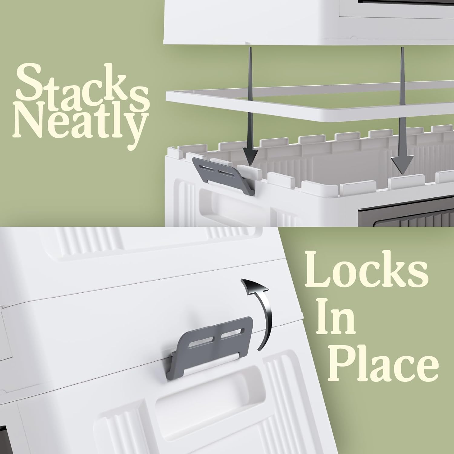 Lockable Storage Bins with Lids