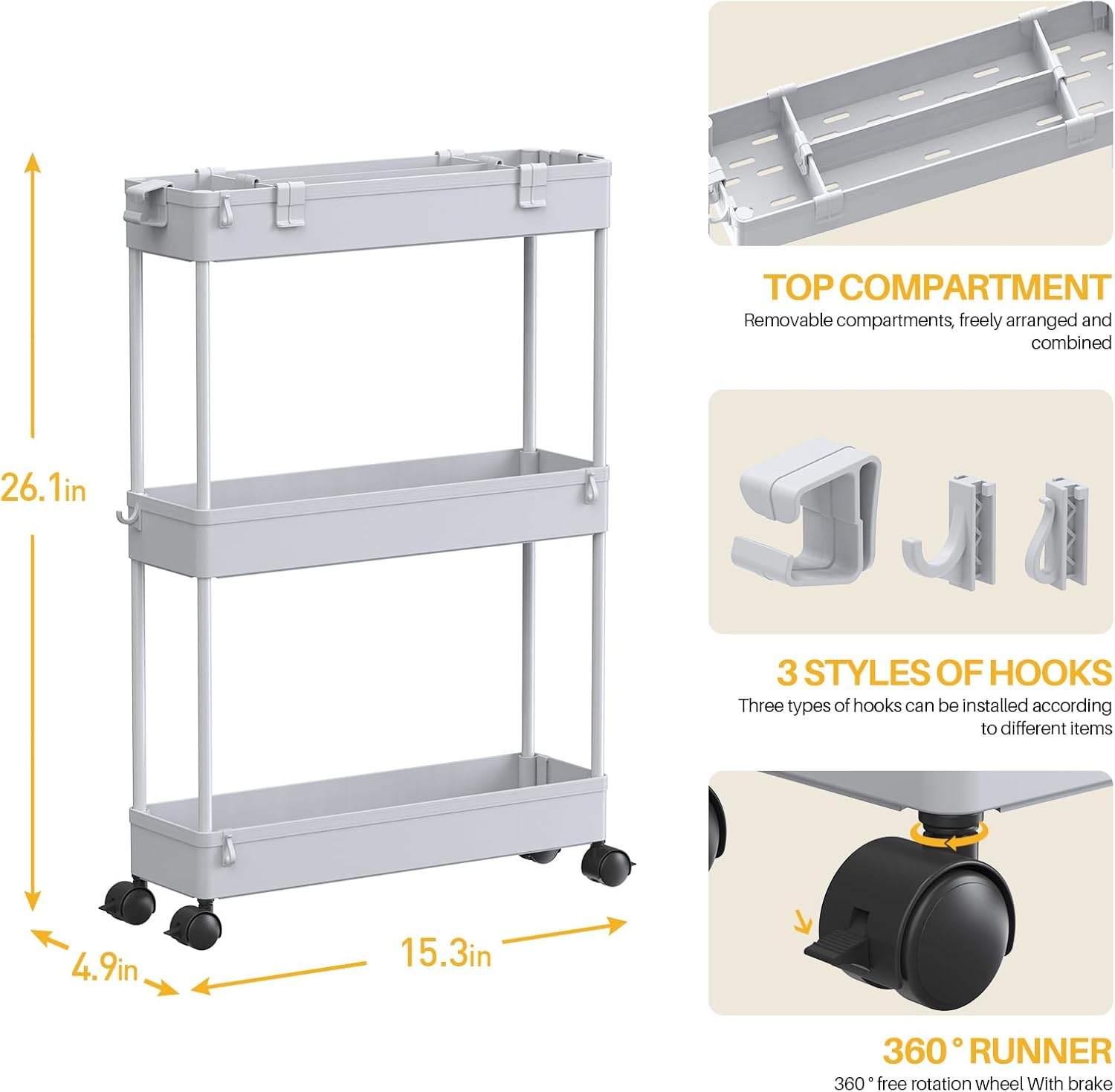 Slim Storage Cart
