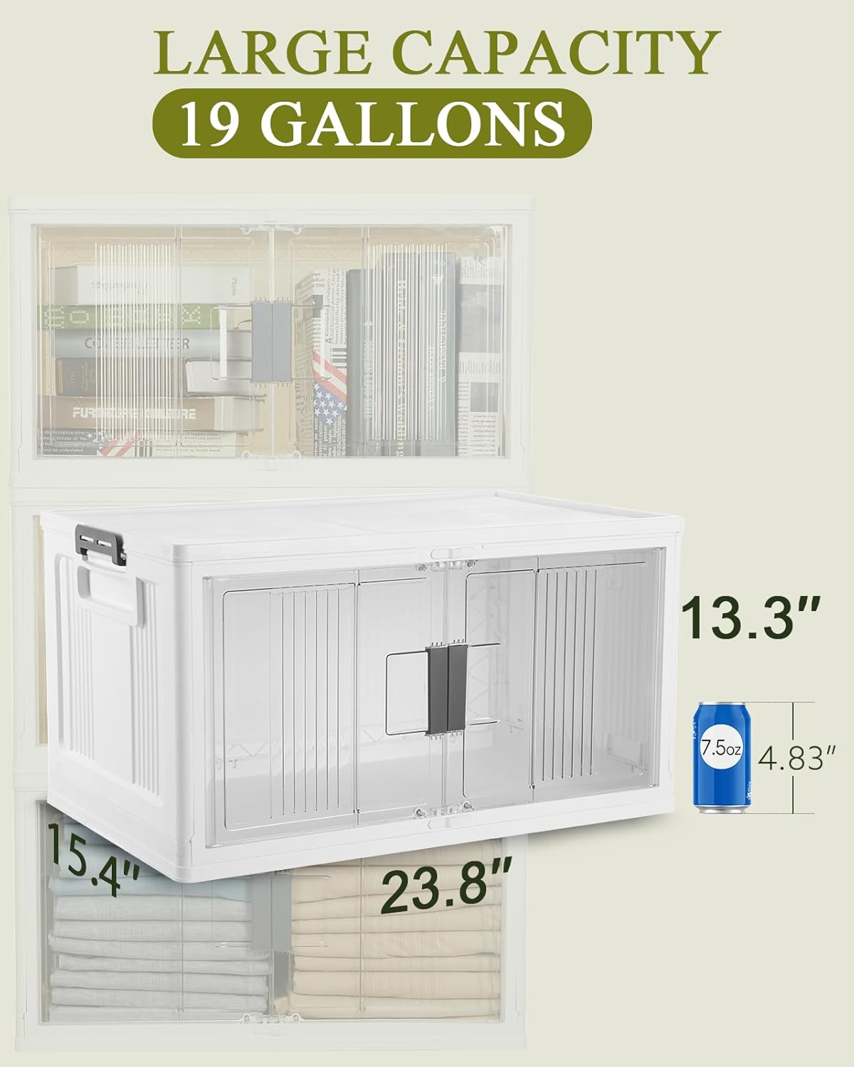 Lockable Storage Bins with Lids