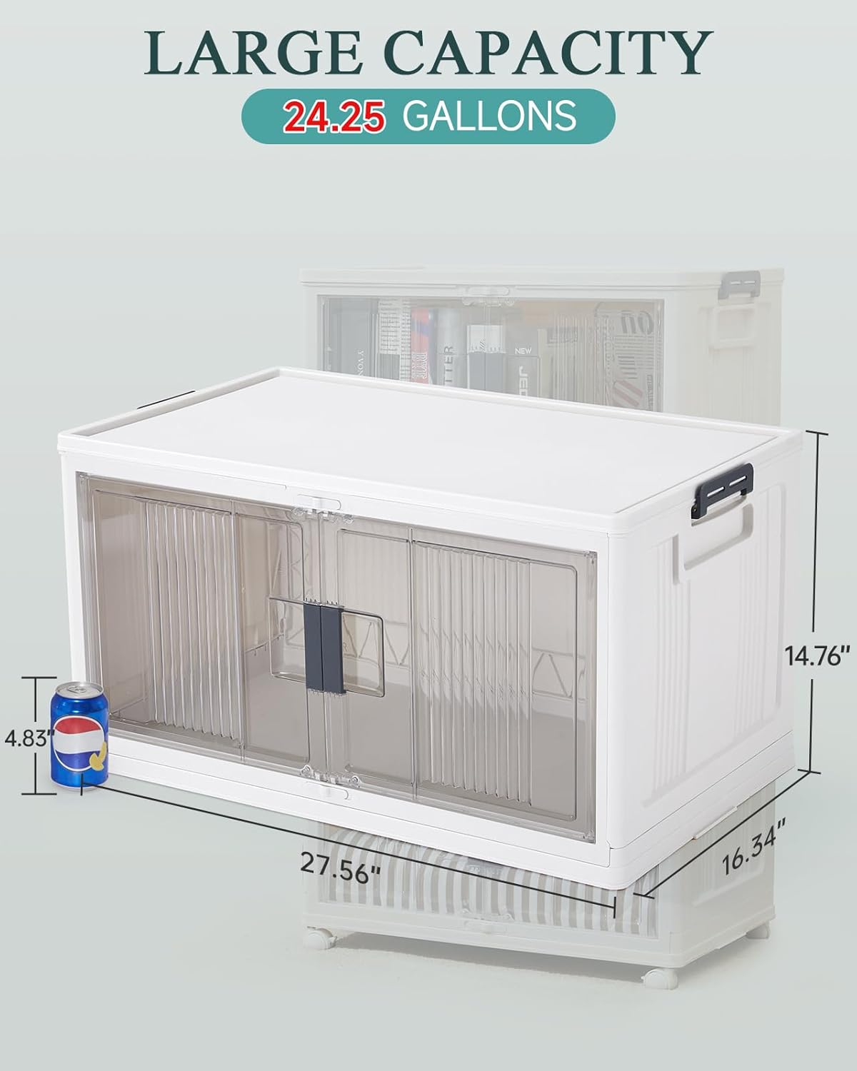 Lockable Storage Bins with Lids