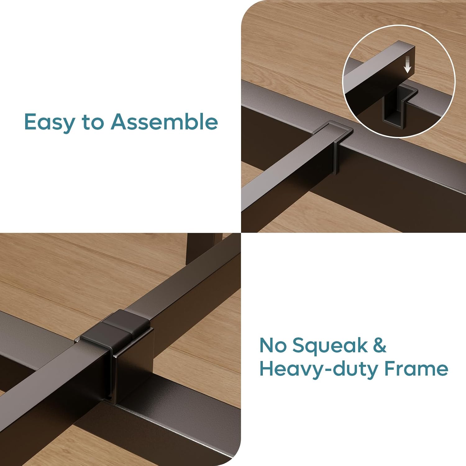 Full Bed Frame with Headboard