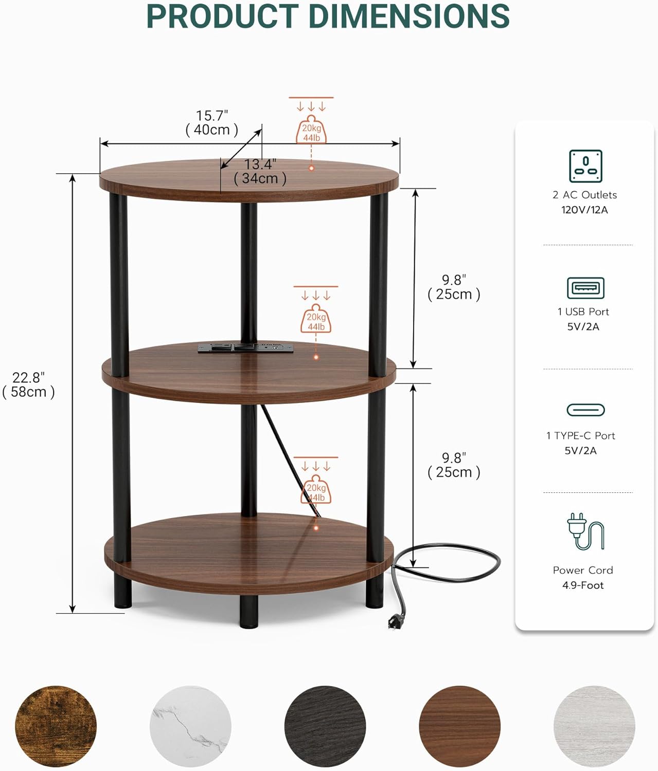 Small Round Side Table