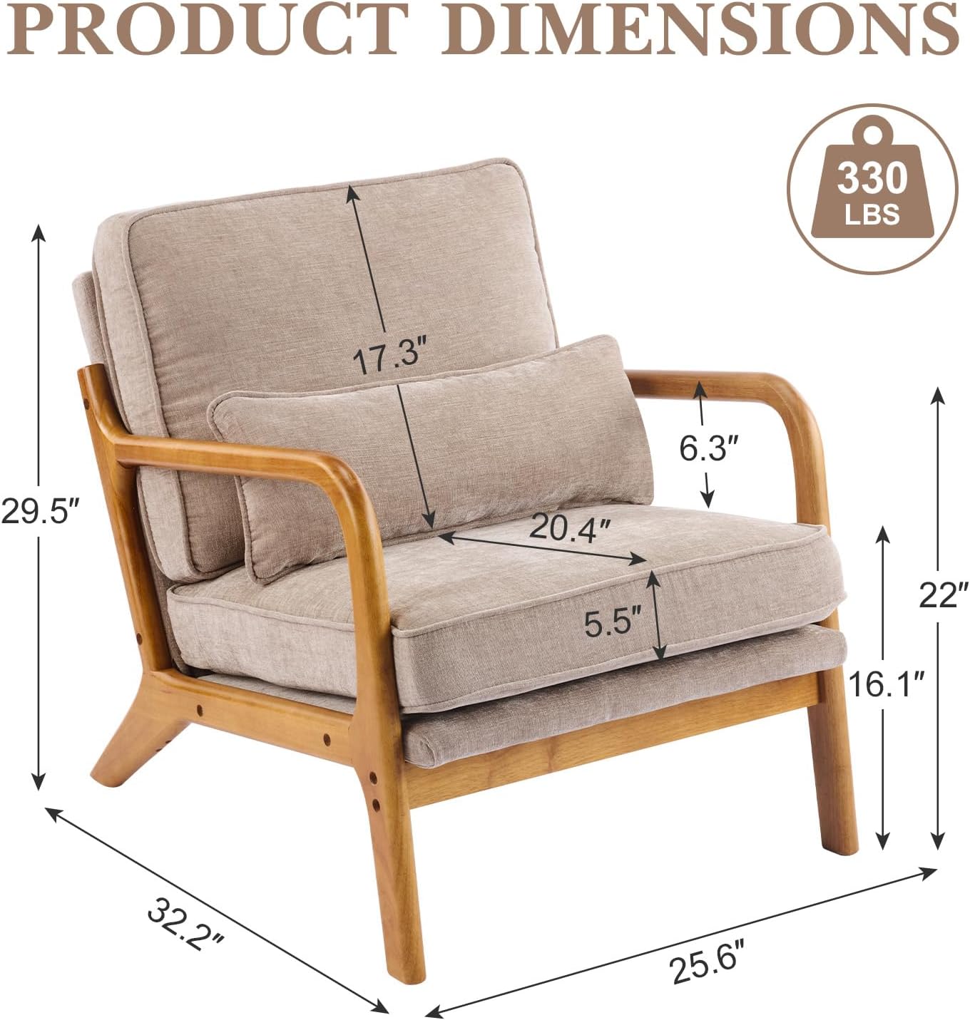 home Accent Chair Mid-Century