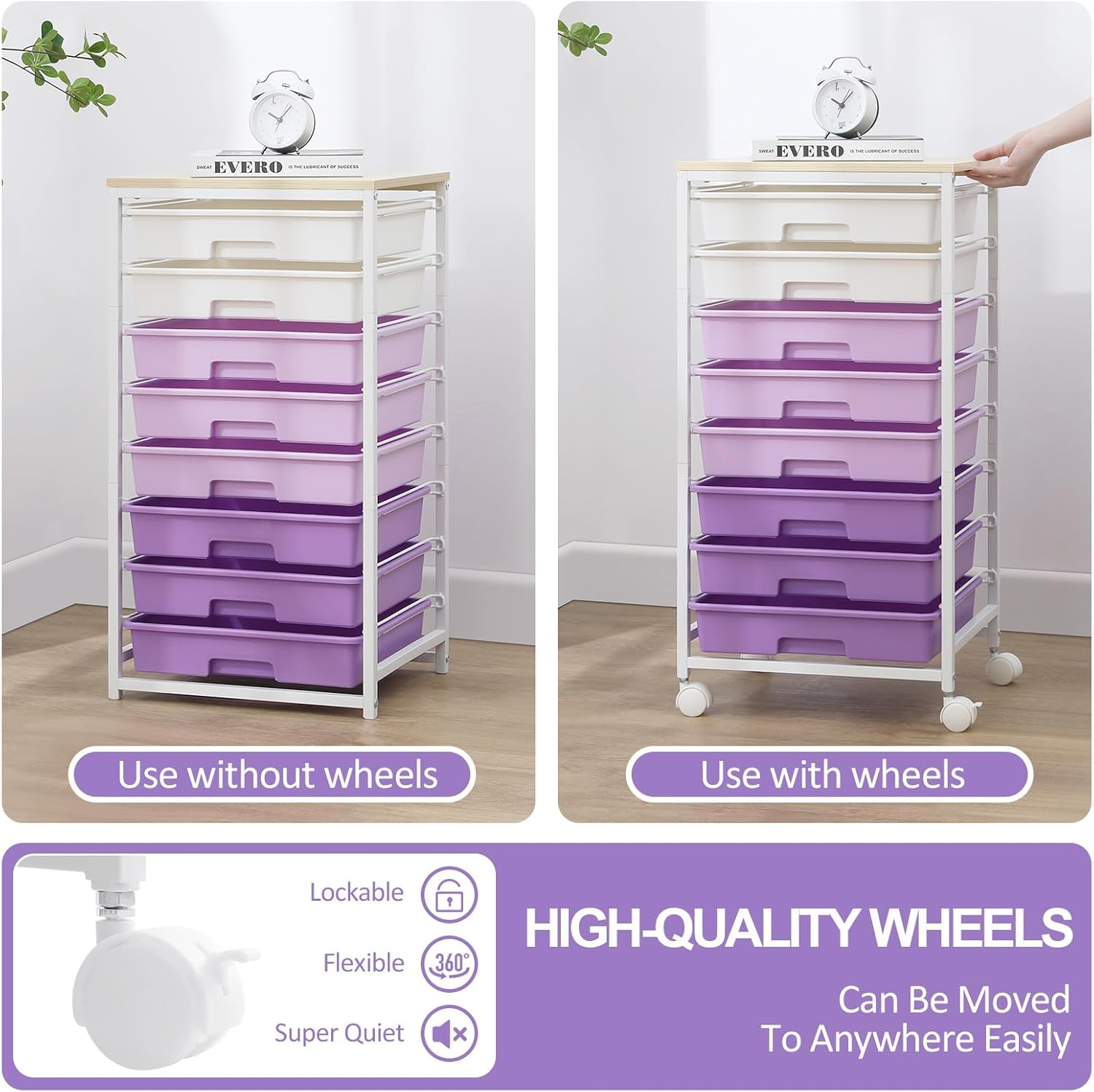 Rolling Storage Utility Cart Organizers