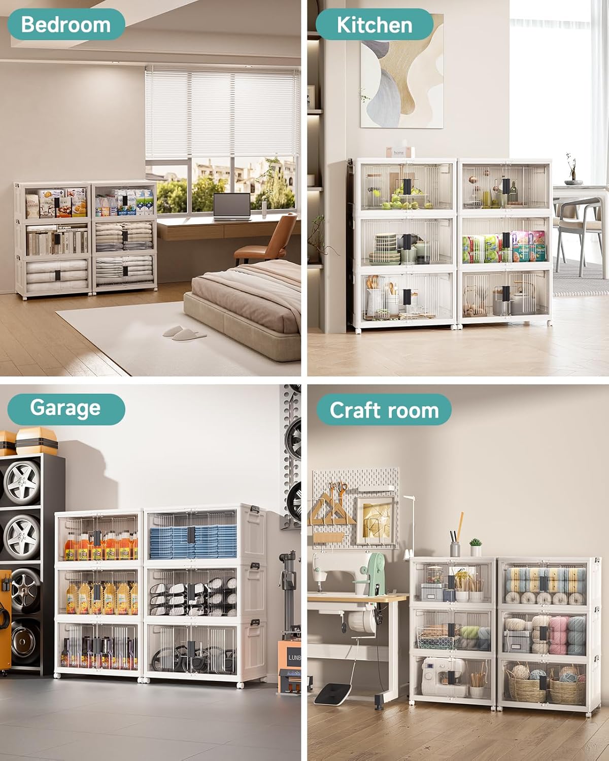 Lockable Storage Bins with Lids