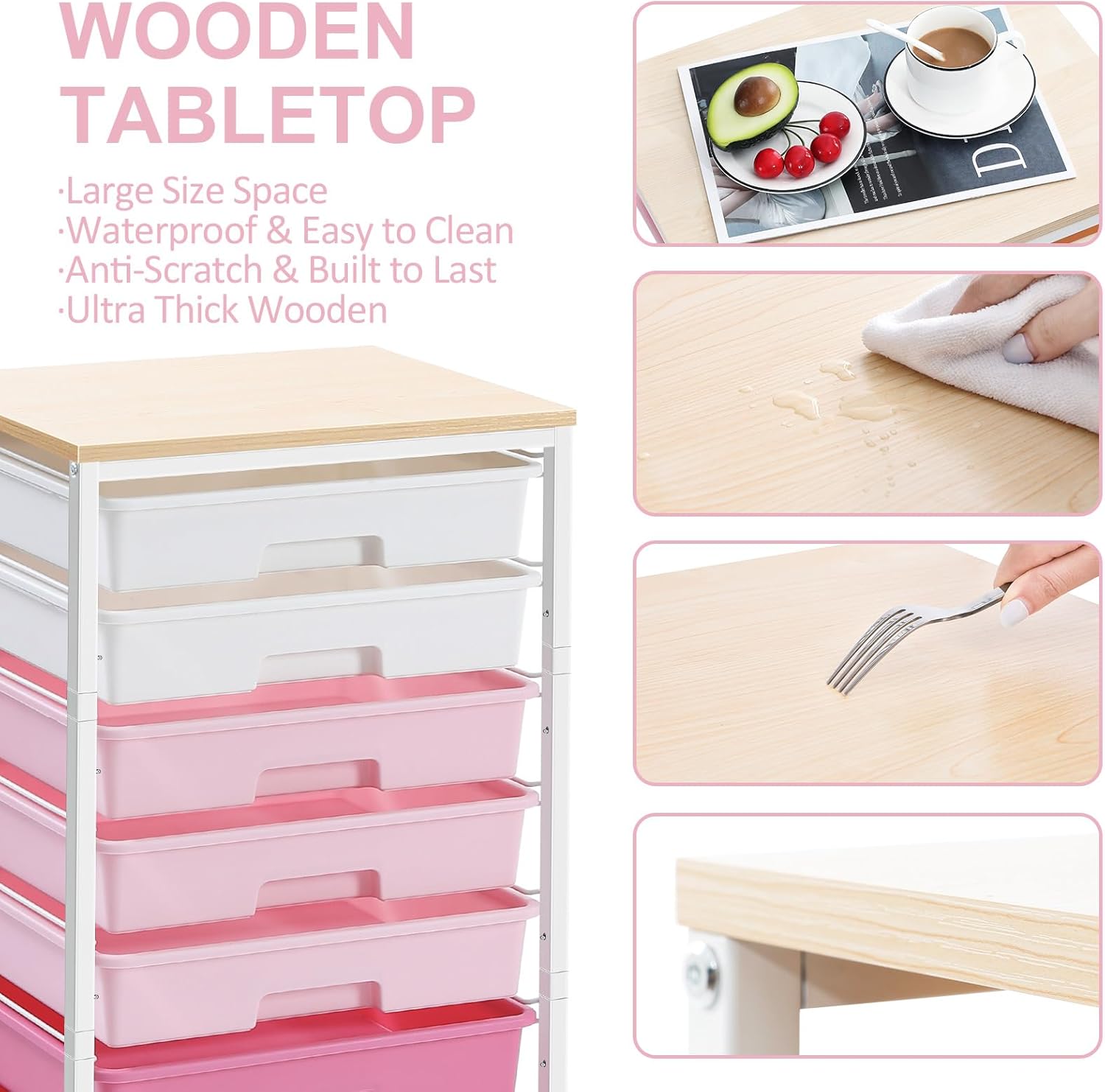 Rolling Storage Utility Cart Organizers