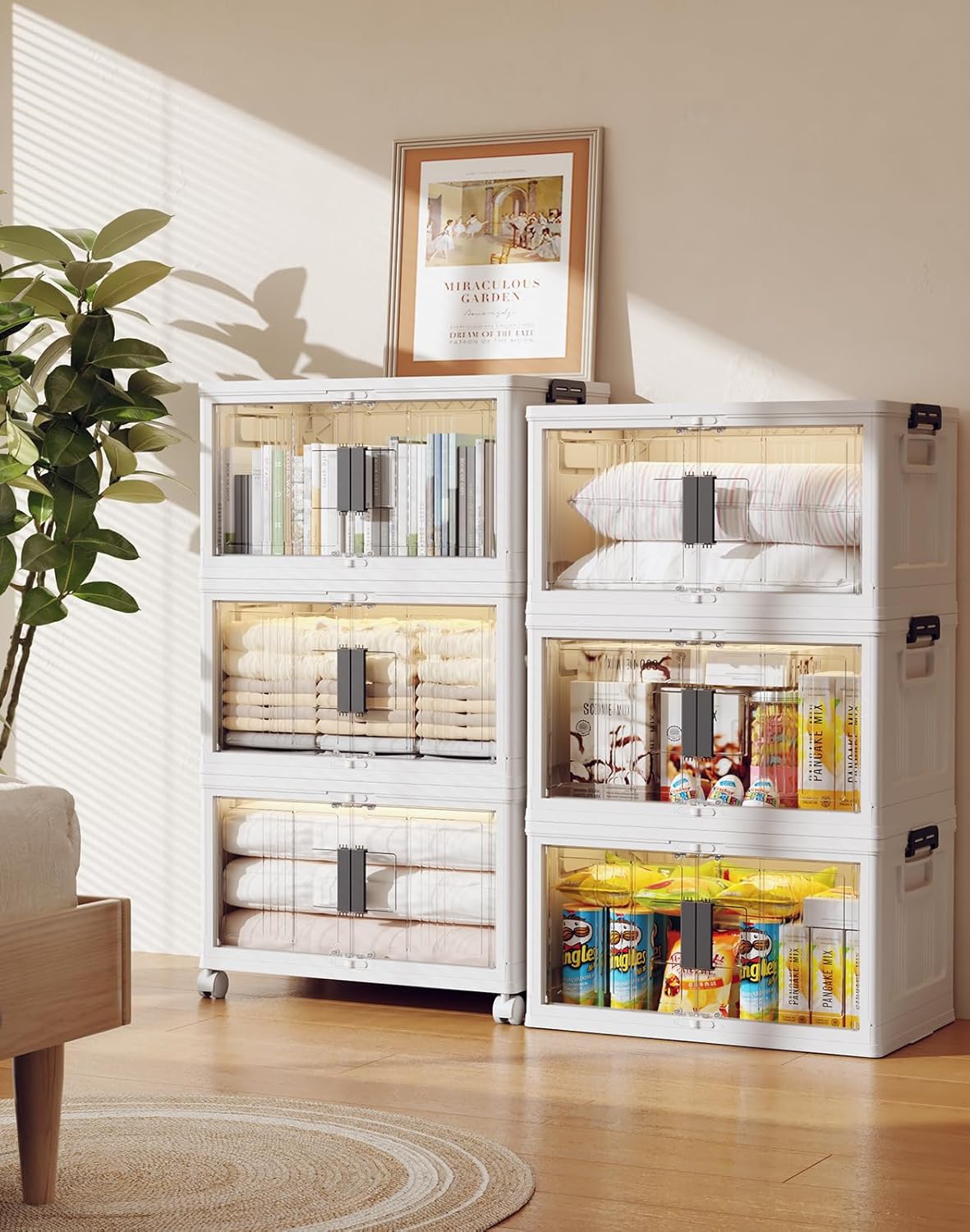 Lockable Storage Bins with Lids