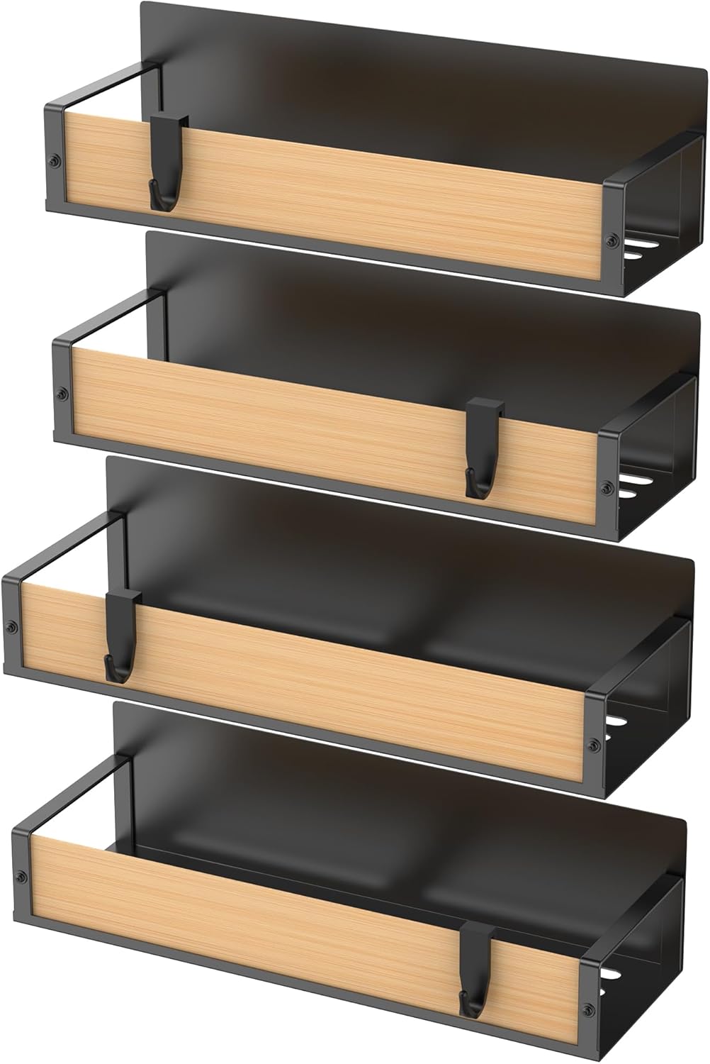 Metal 4 Pack Magnetic Spice Storage