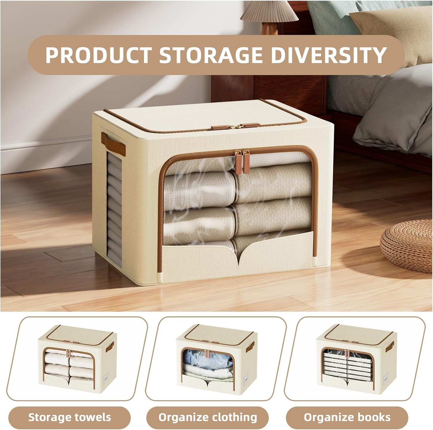 6 Pack Clothes Storage Bins