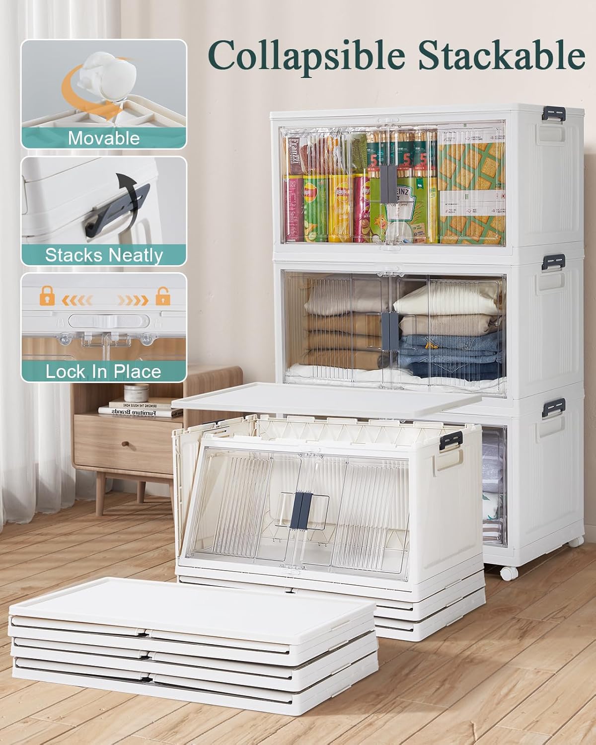 Lockable Storage Bins with Lids