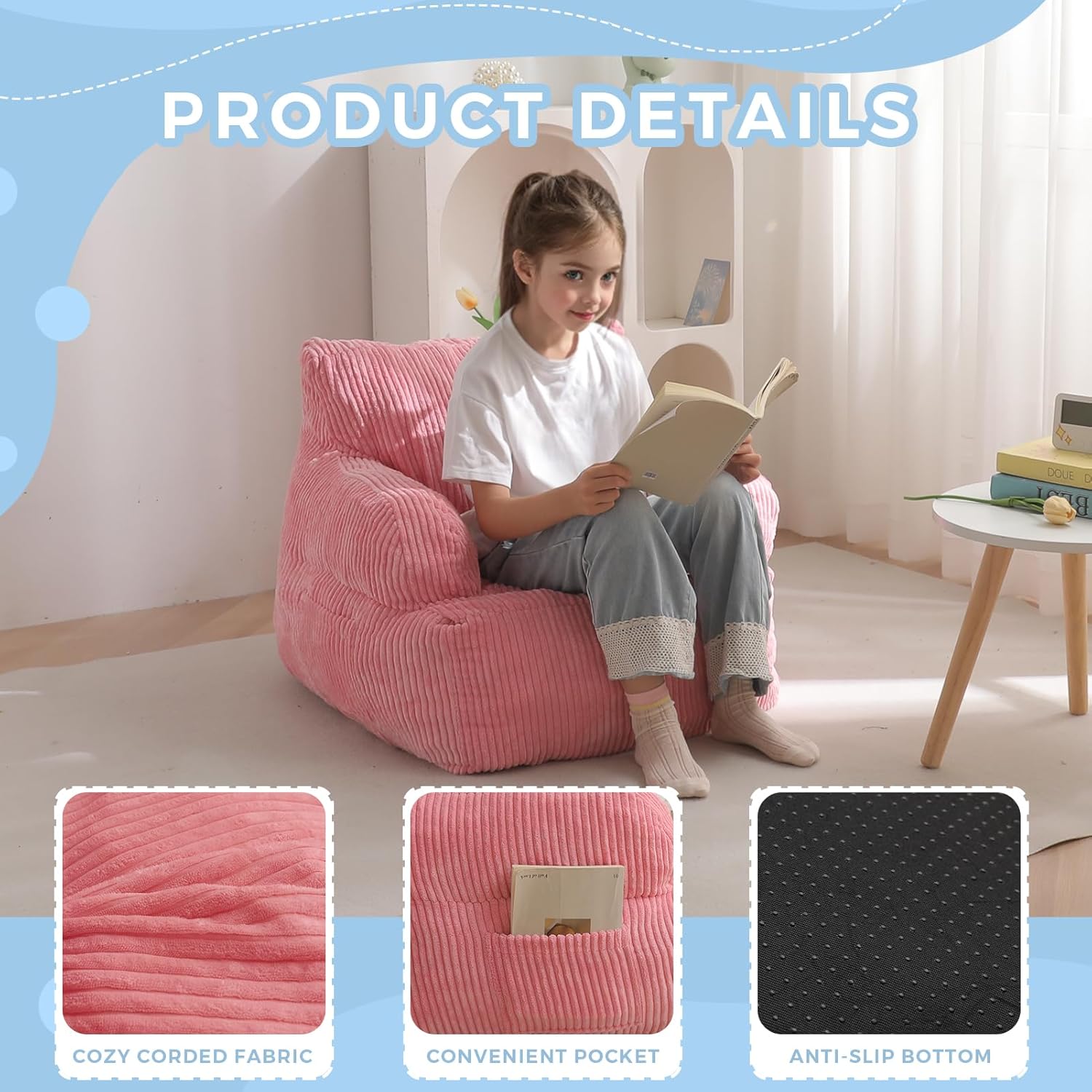 Kids Bean Bag Chair,