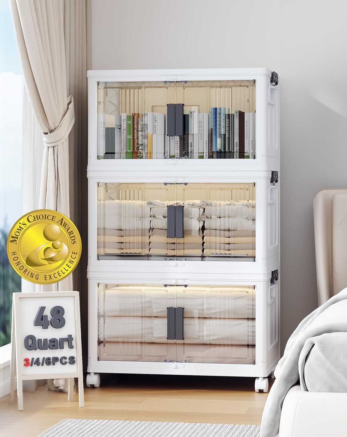 Lockable Storage Bins with Lids