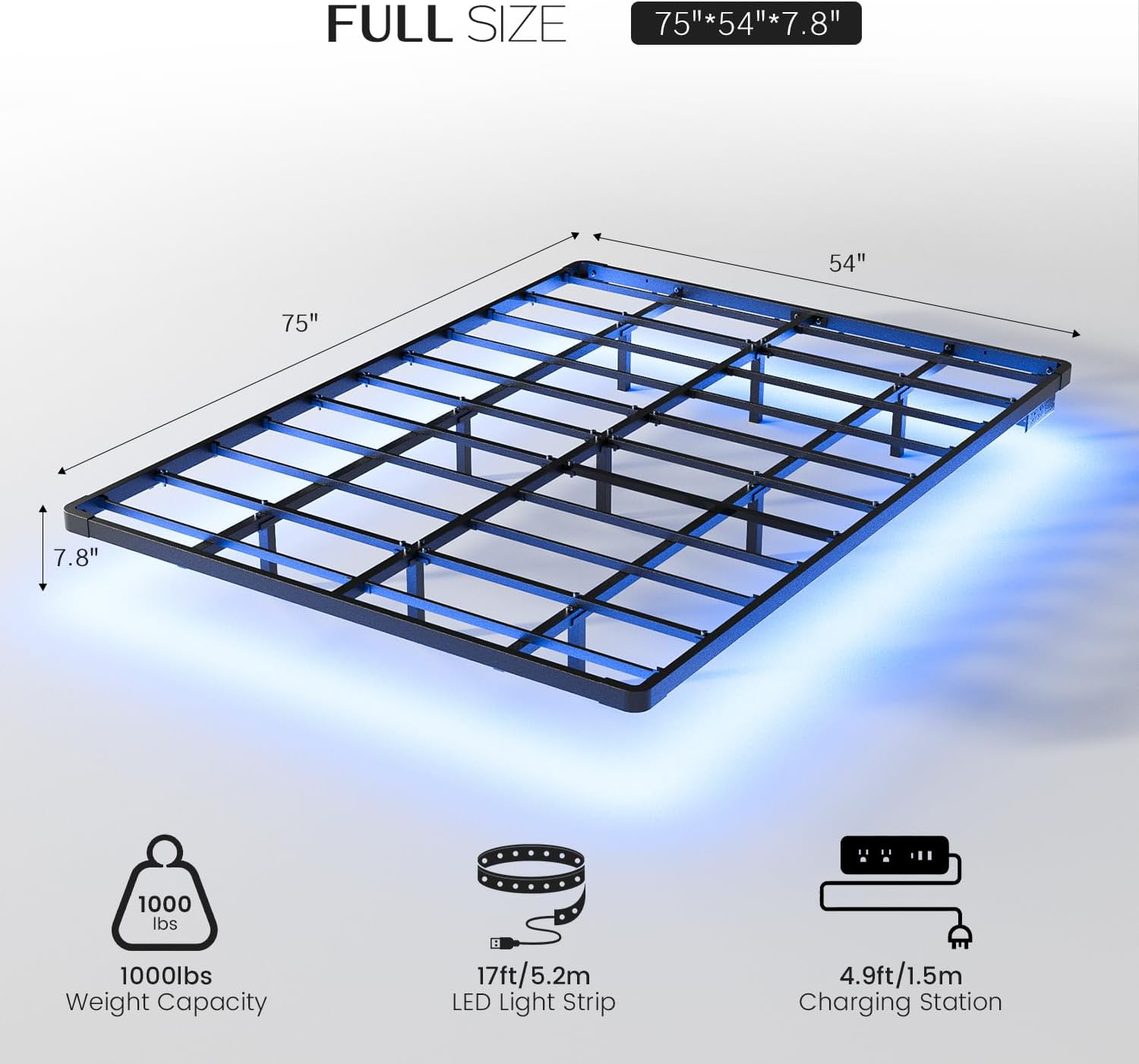 Floating Bed Frame Full Size