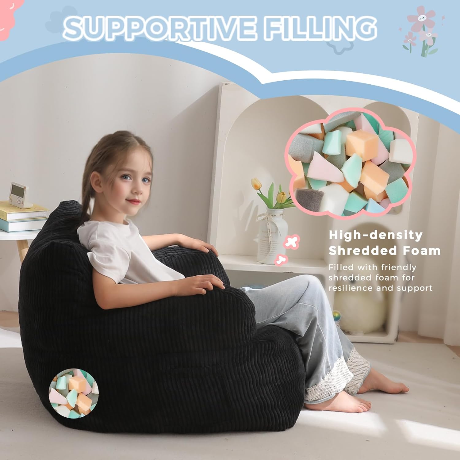 Kids Bean Bag Chair,