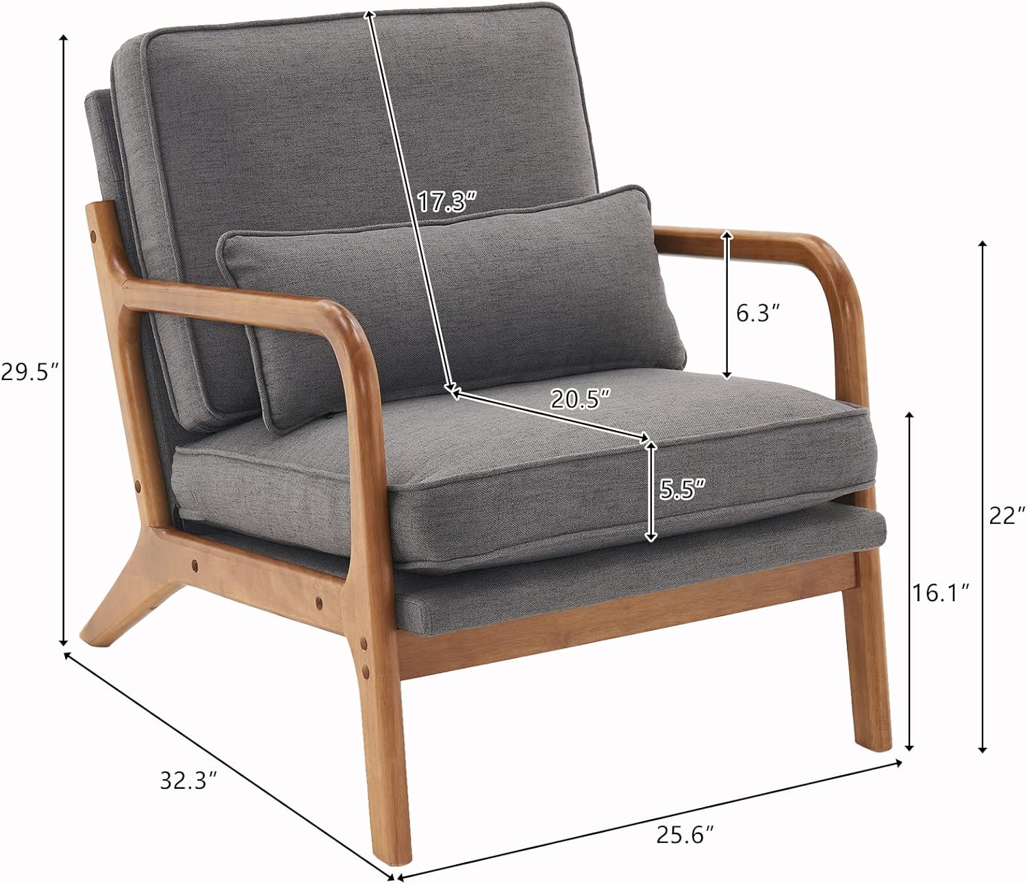 home Accent Chair Mid-Century