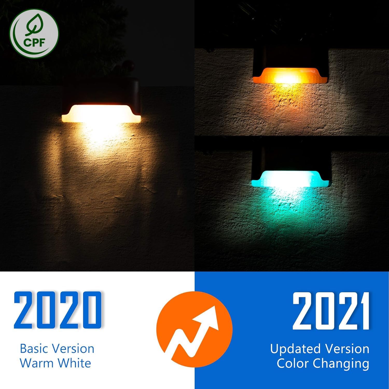 Solar Deck Lights Outdoor 16 Pack,