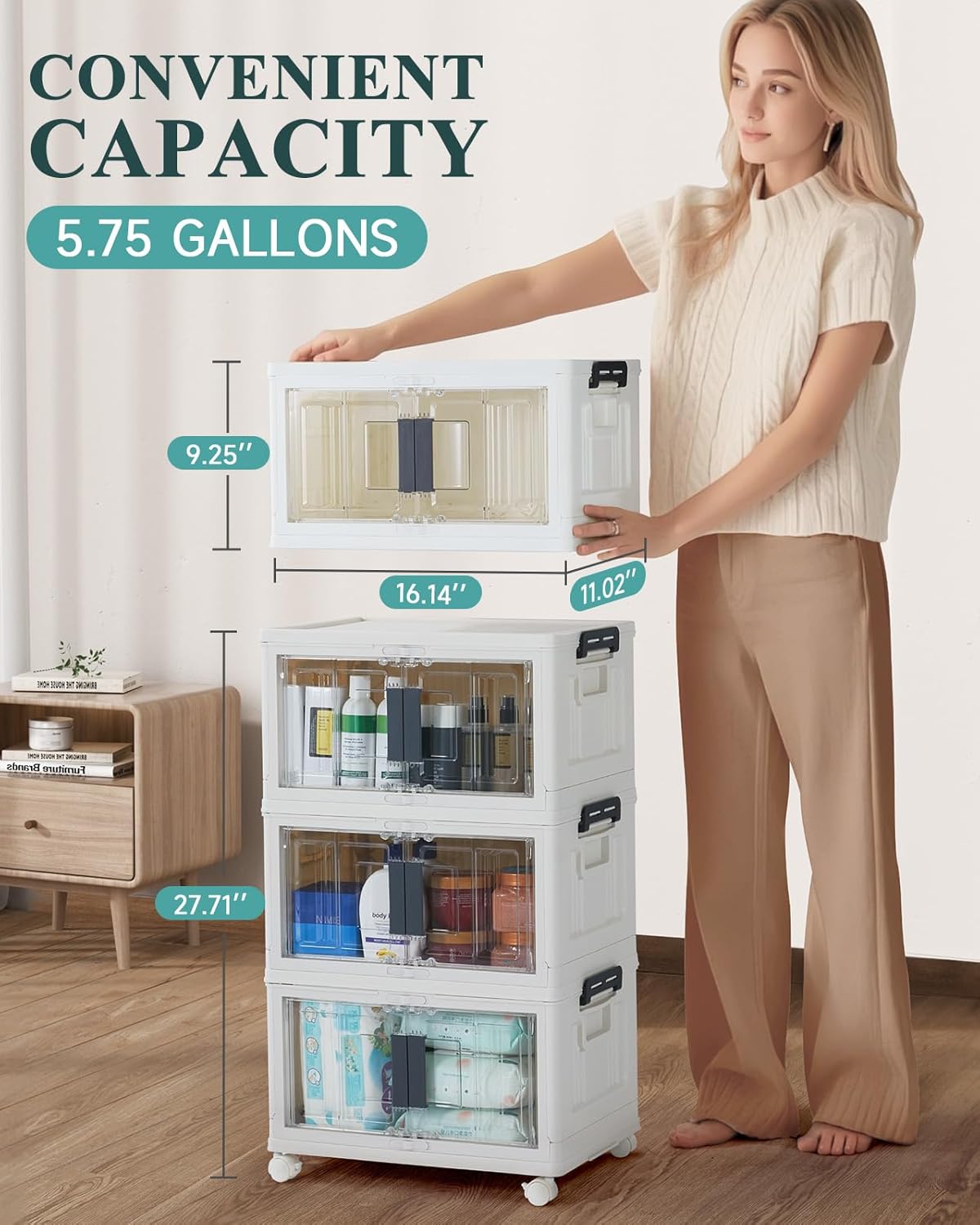 Lockable Storage Bins with Lids