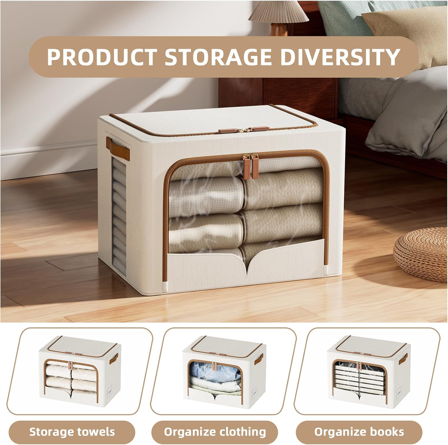 6 Pack Clothes Storage Bins