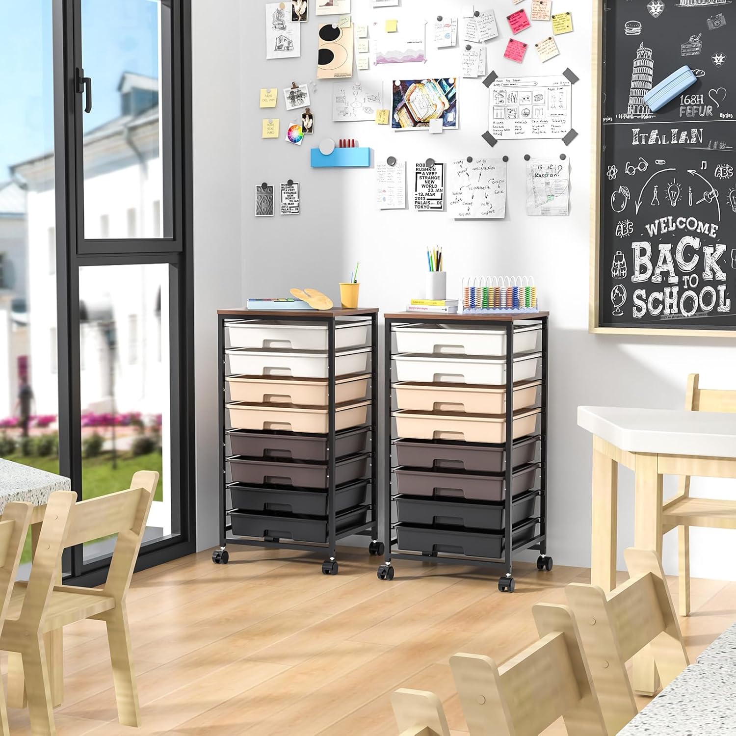 Rolling Storage Utility Cart Organizers