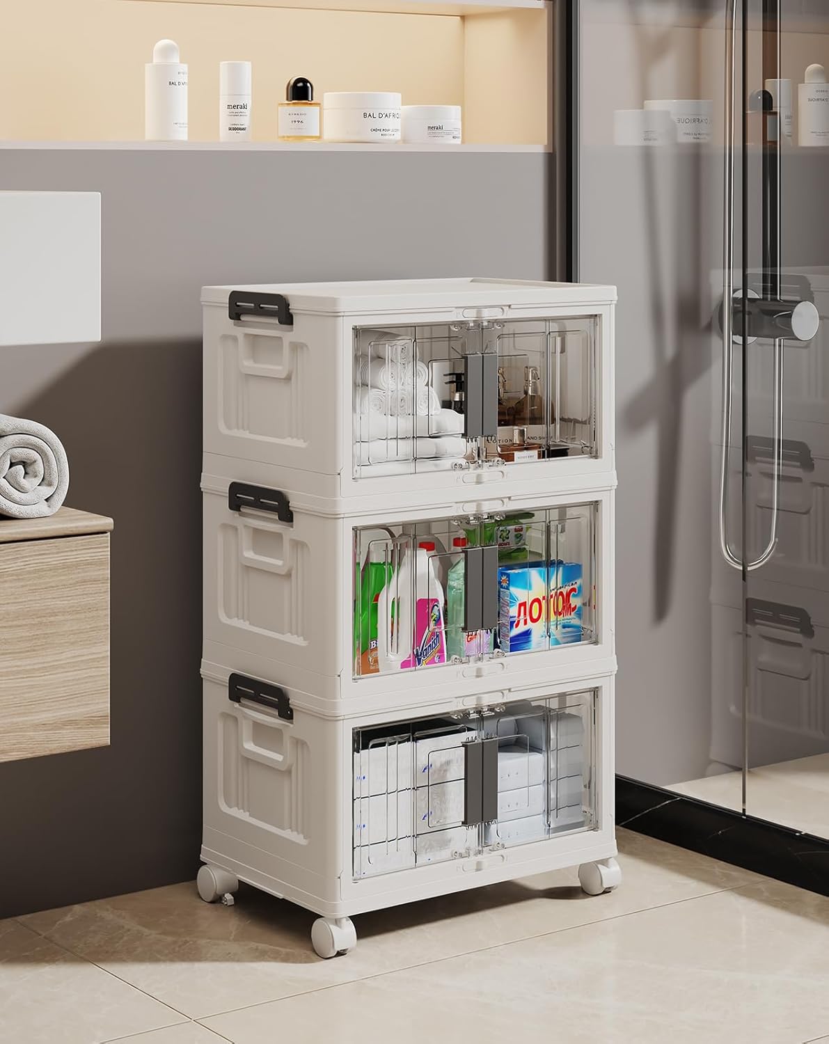 Lockable Storage Bins with Lids