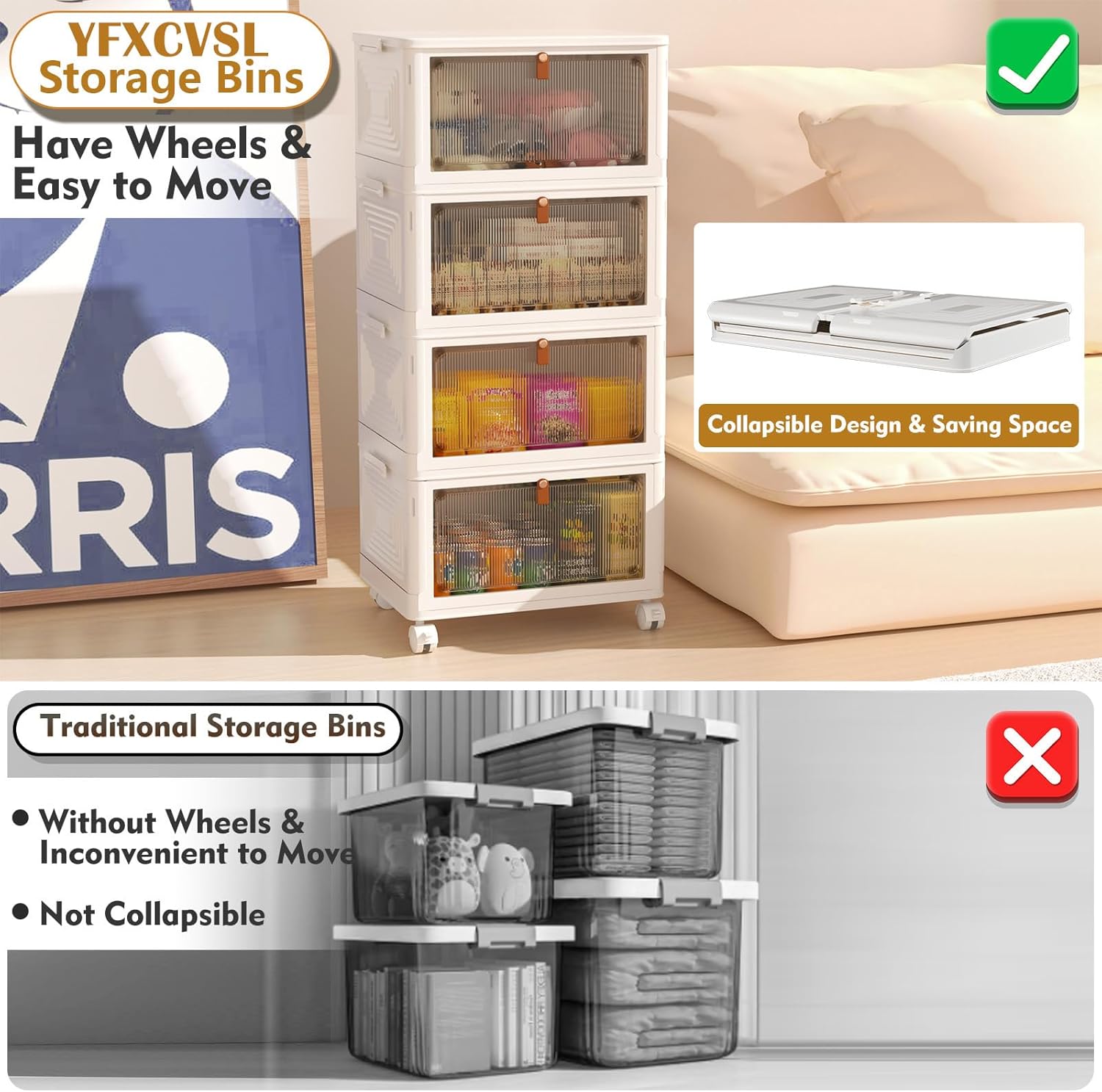 Tier Plastic Storage Bins