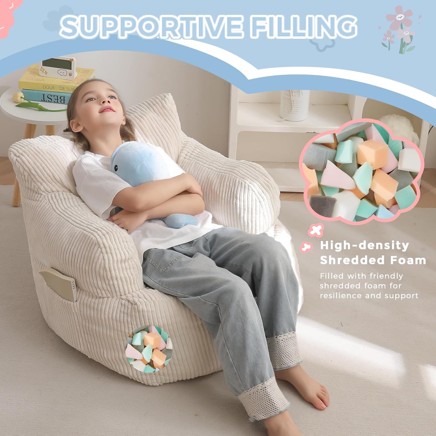 Kids Bean Bag Chair,