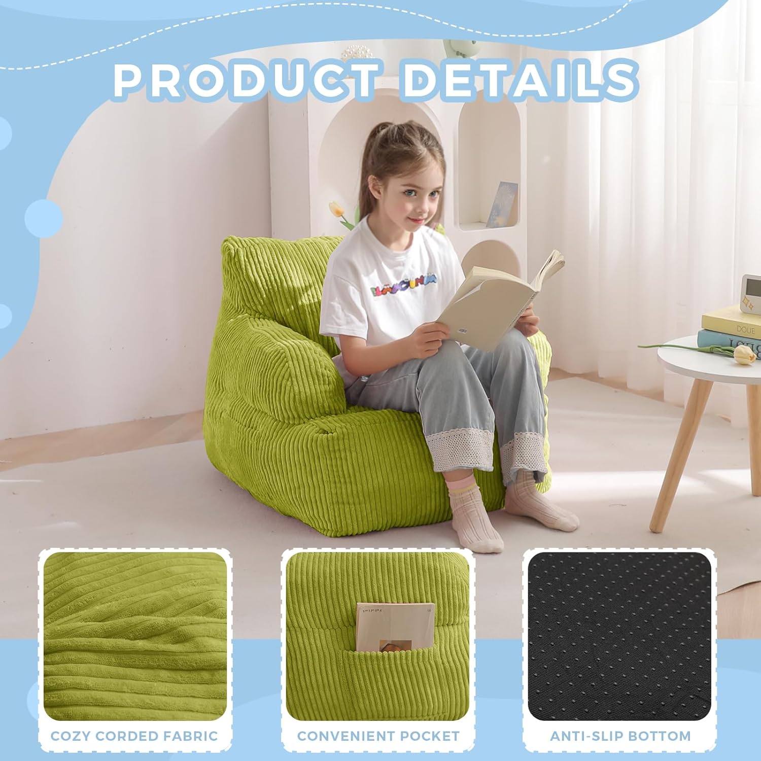 Kids Bean Bag Chair,