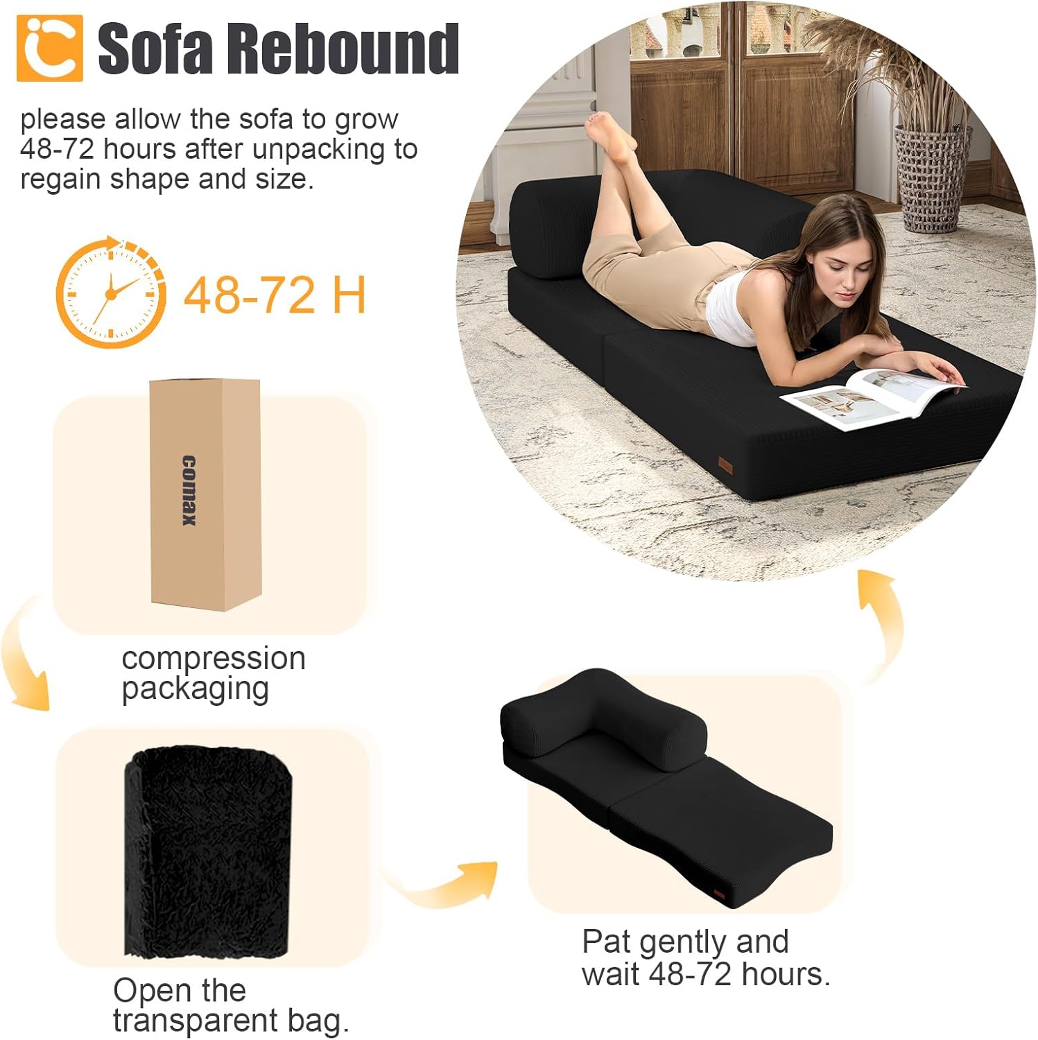 Folding Sofa Bed Queen,