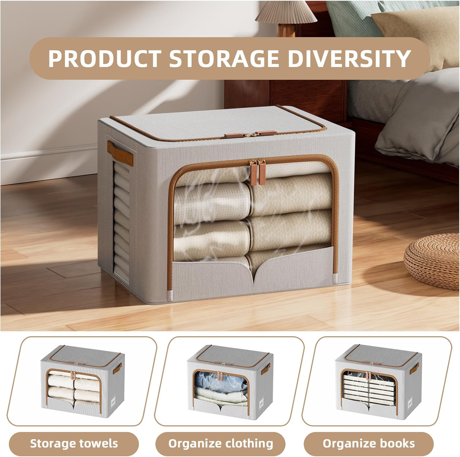 6 Pack Clothes Storage Bins