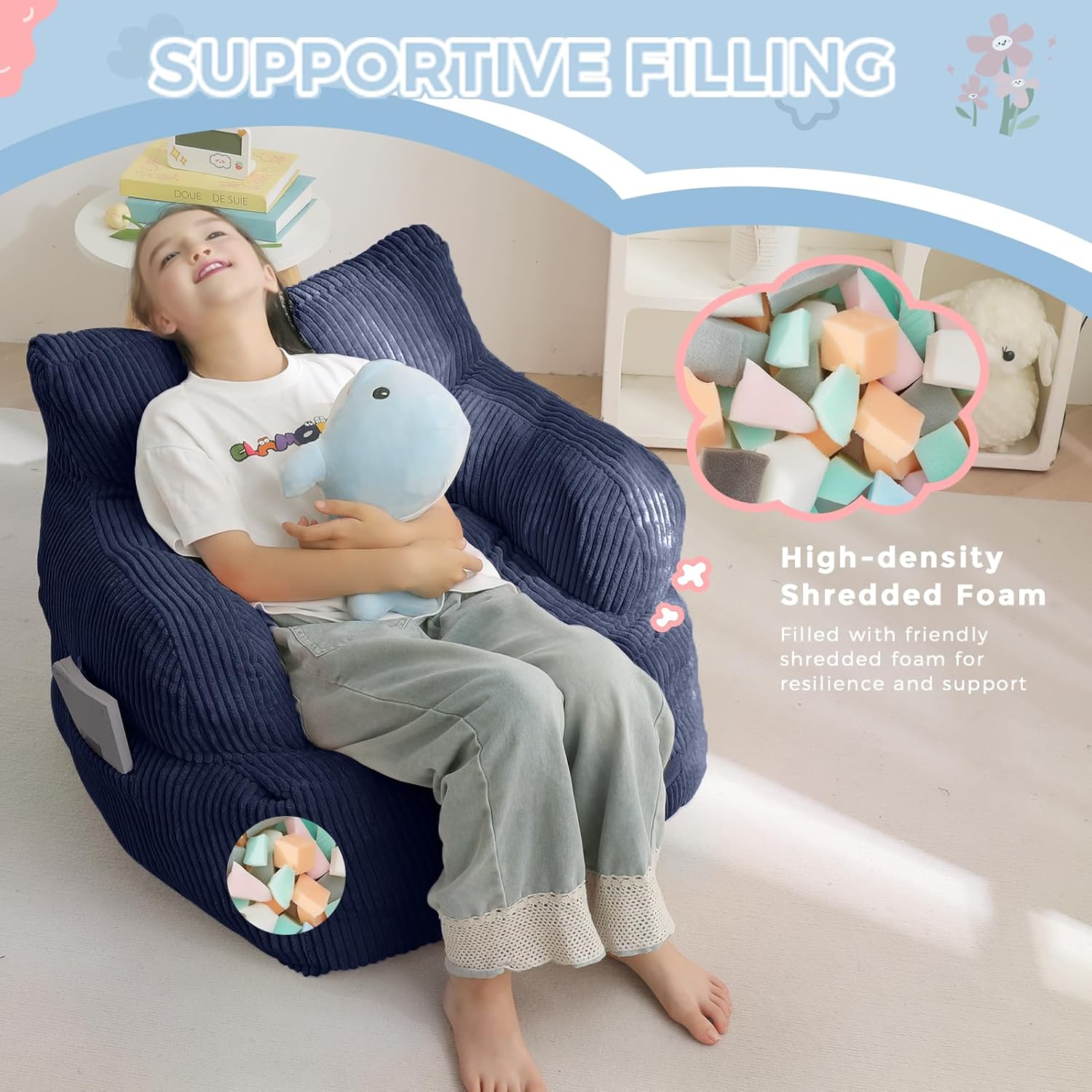 Kids Bean Bag Chair,
