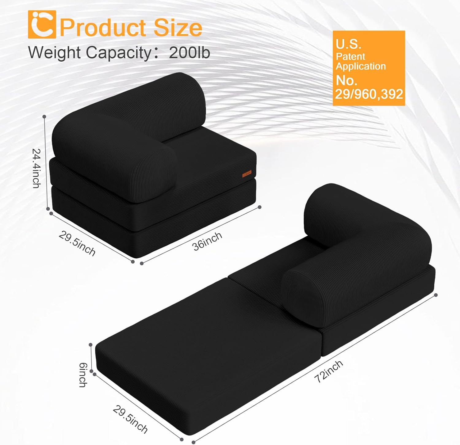 Folding Sofa Bed Queen,