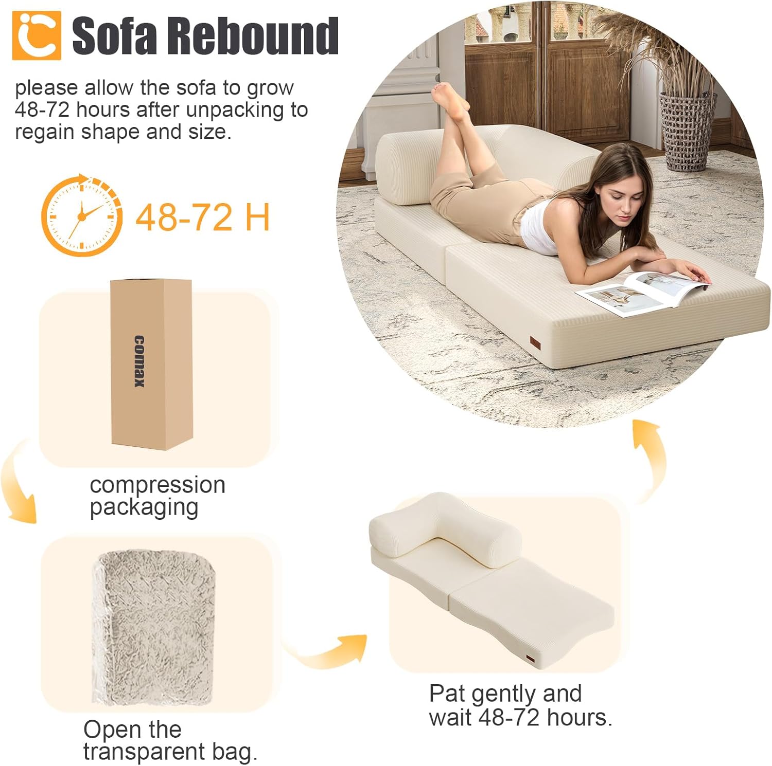 Folding Sofa Bed Queen,