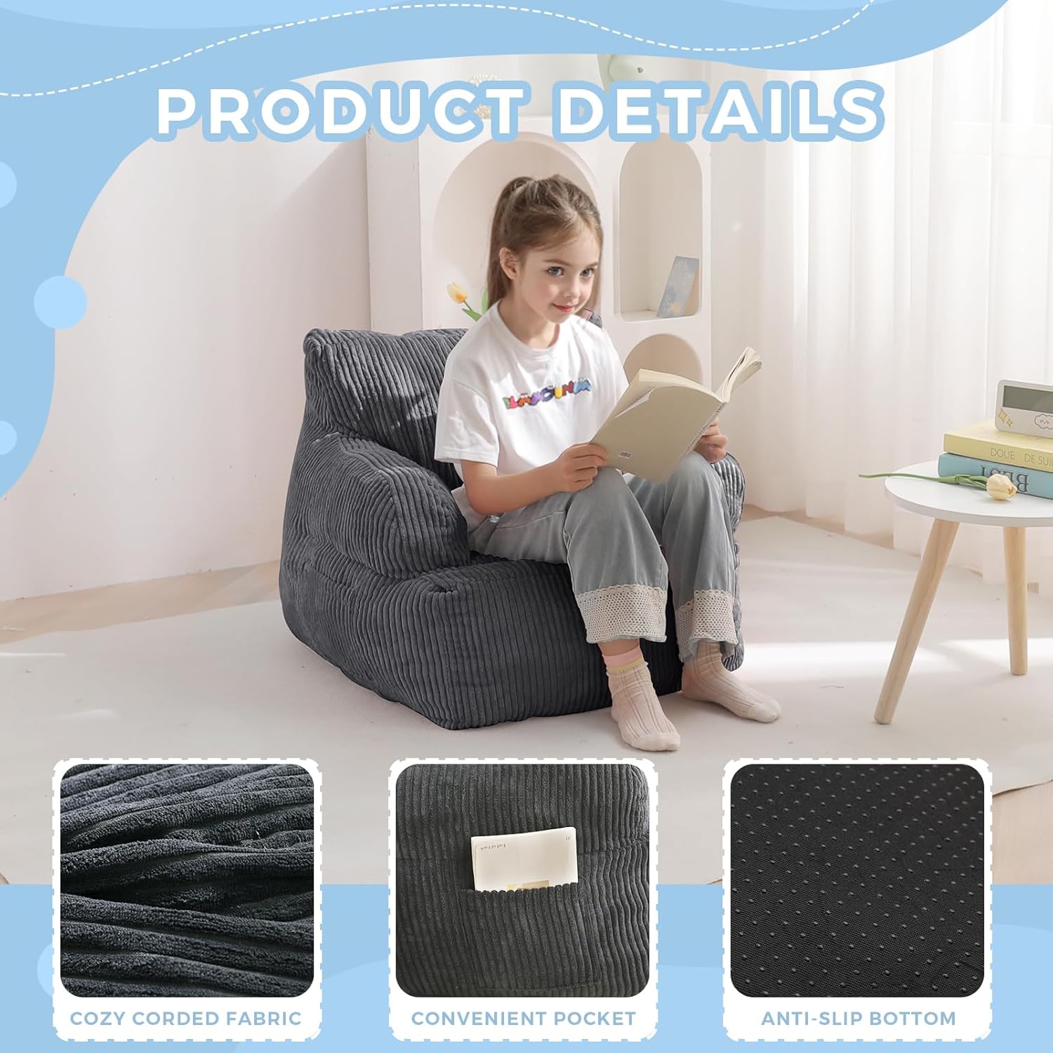 Kids Bean Bag Chair,