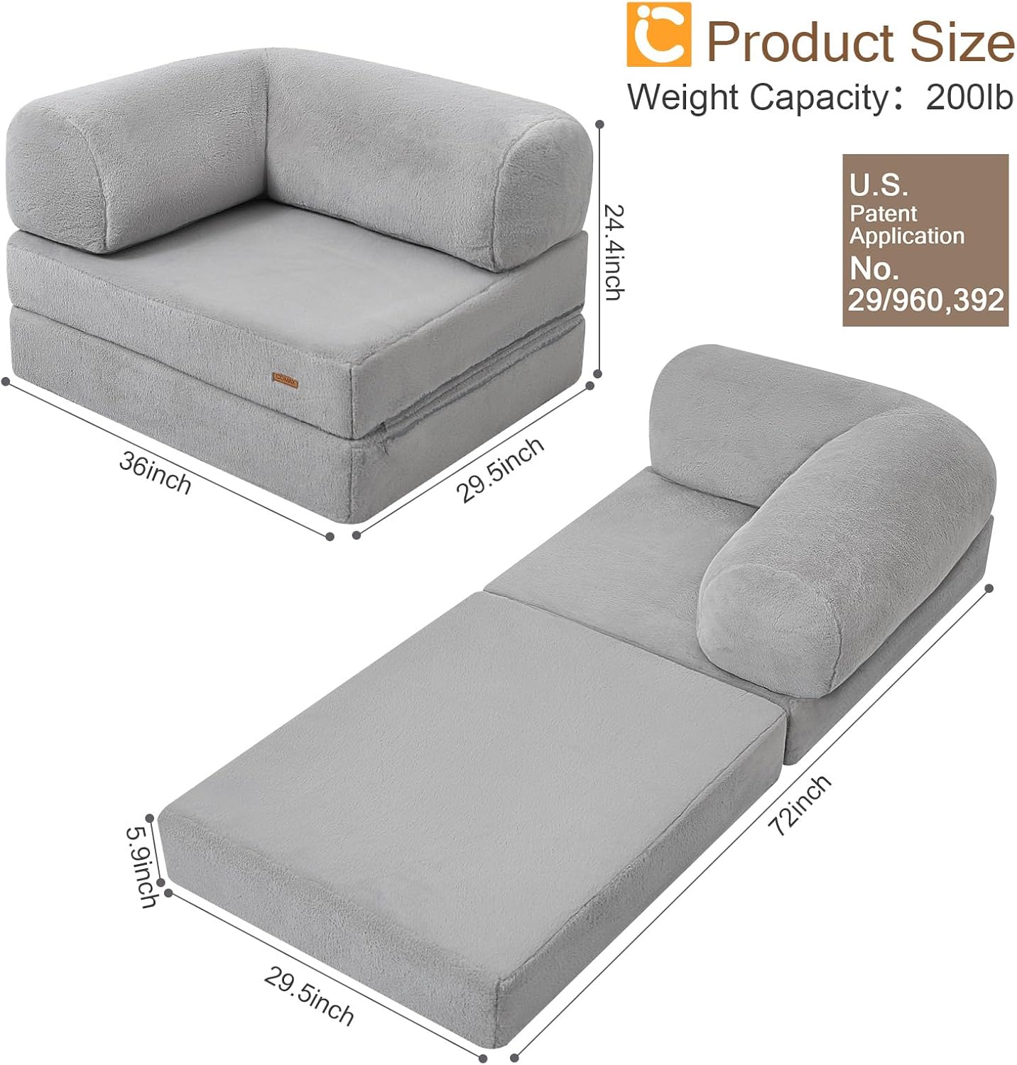 Folding Sofa Bed Queen,