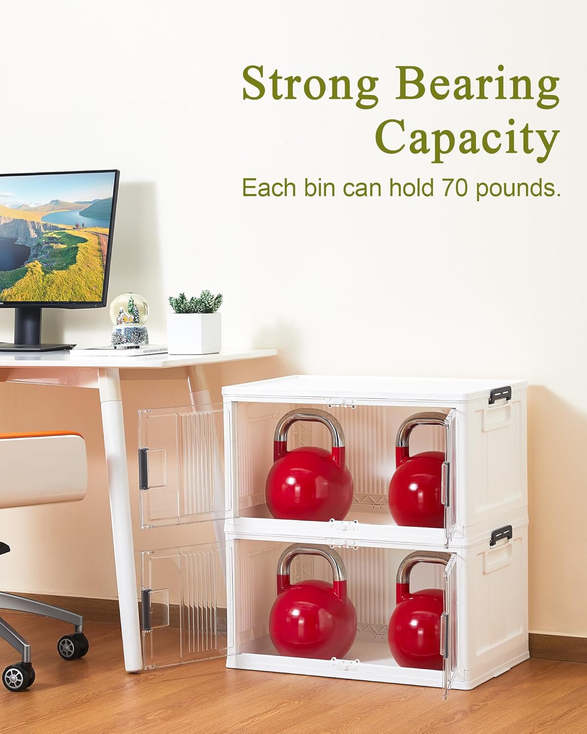 Lockable Storage Bins with Lids