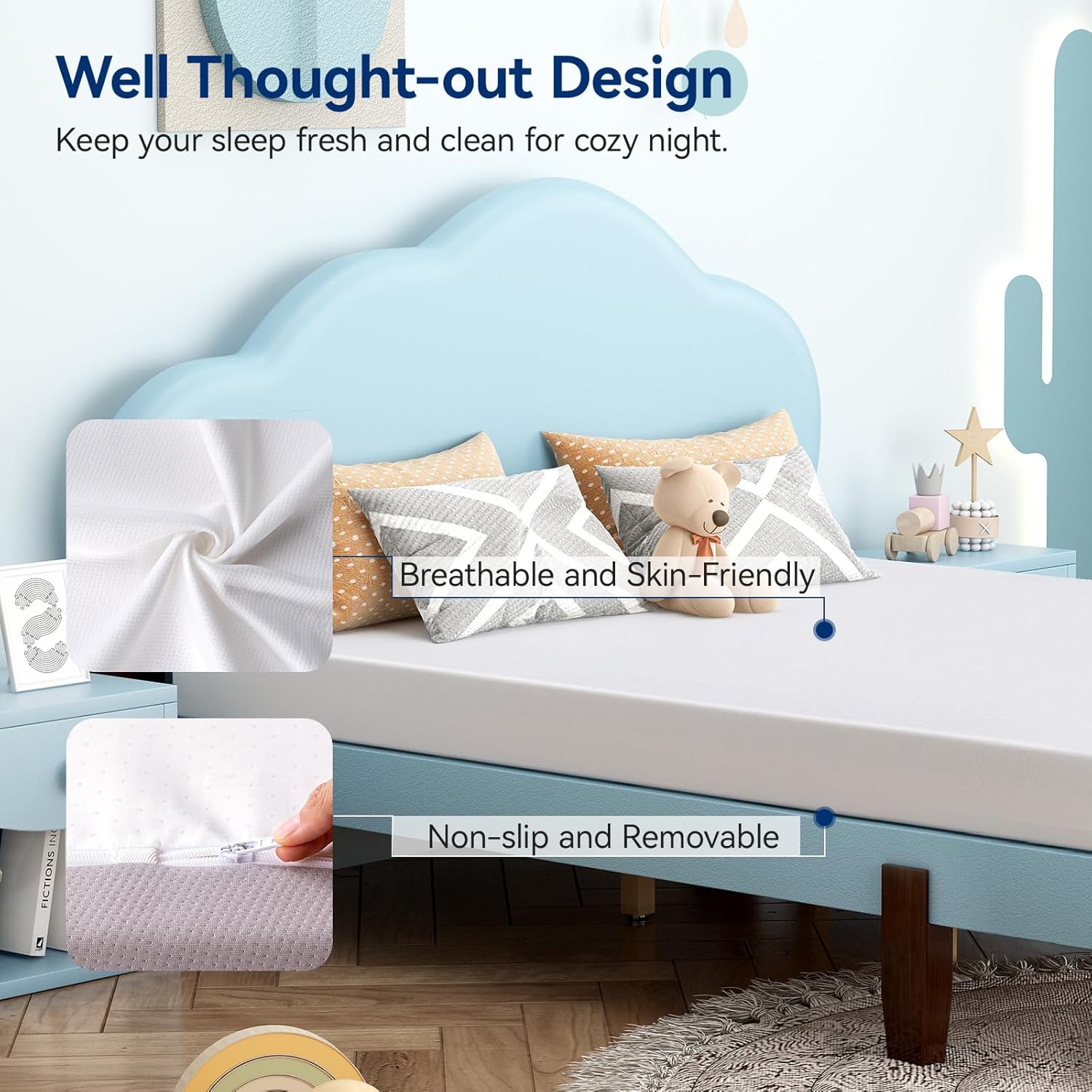 Plush Memory Foam Bed Mattress,