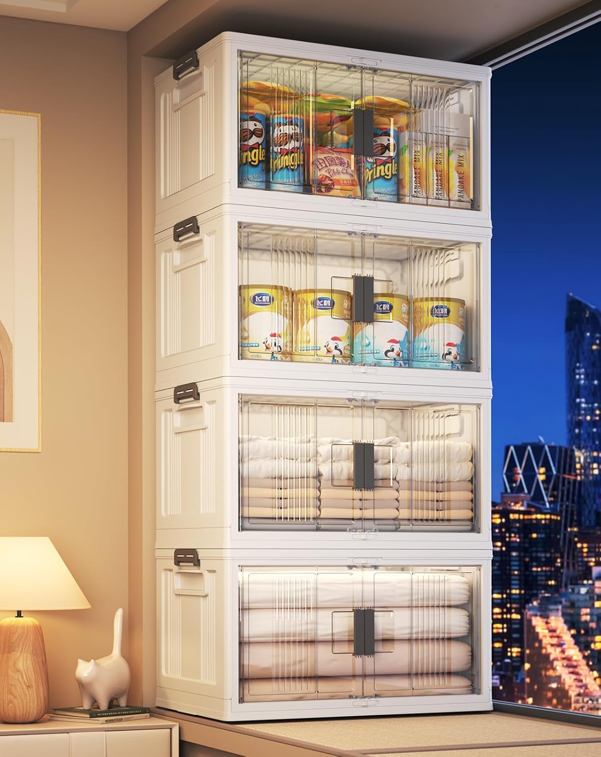 Lockable Storage Bins with Lids