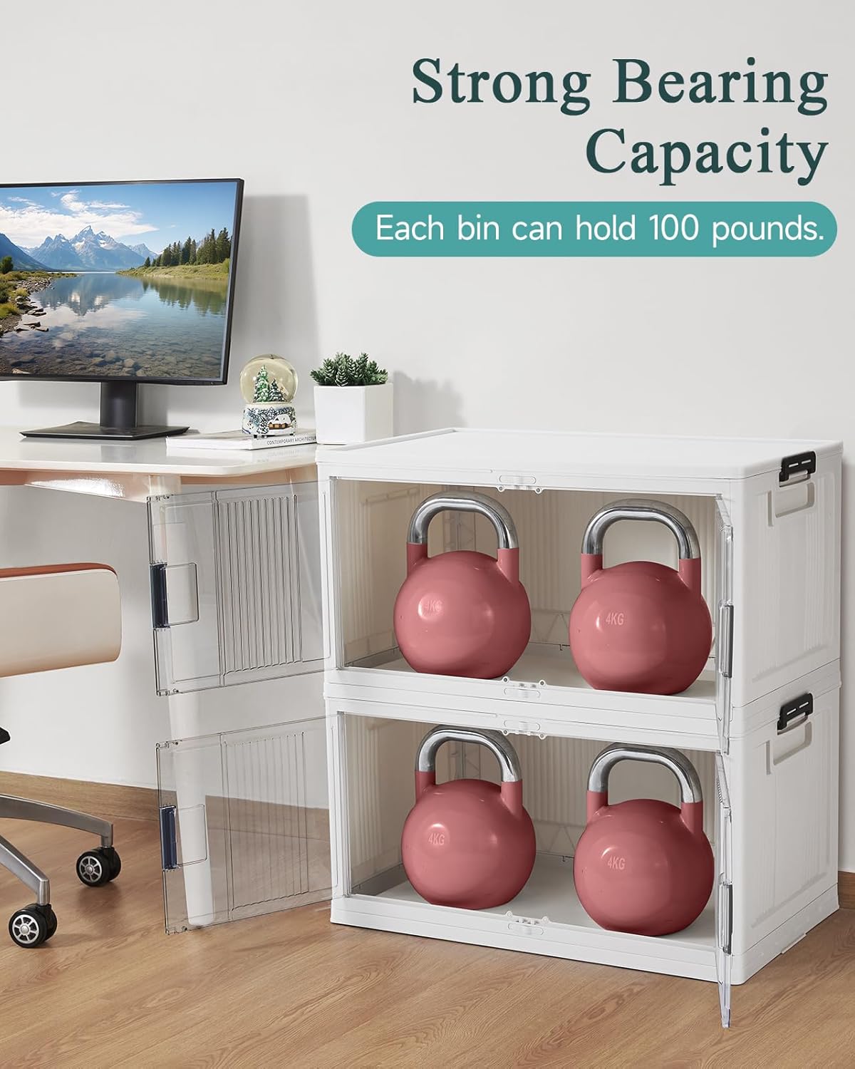 Lockable Storage Bins with Lids