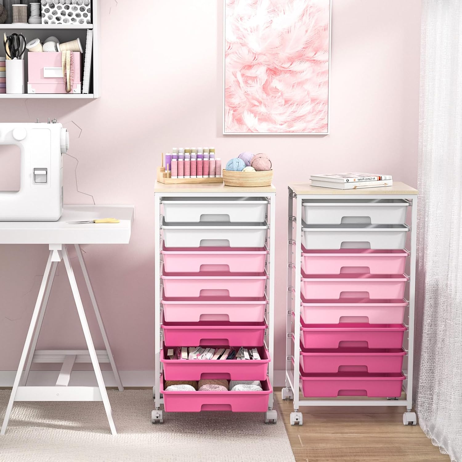 Rolling Storage Utility Cart Organizers