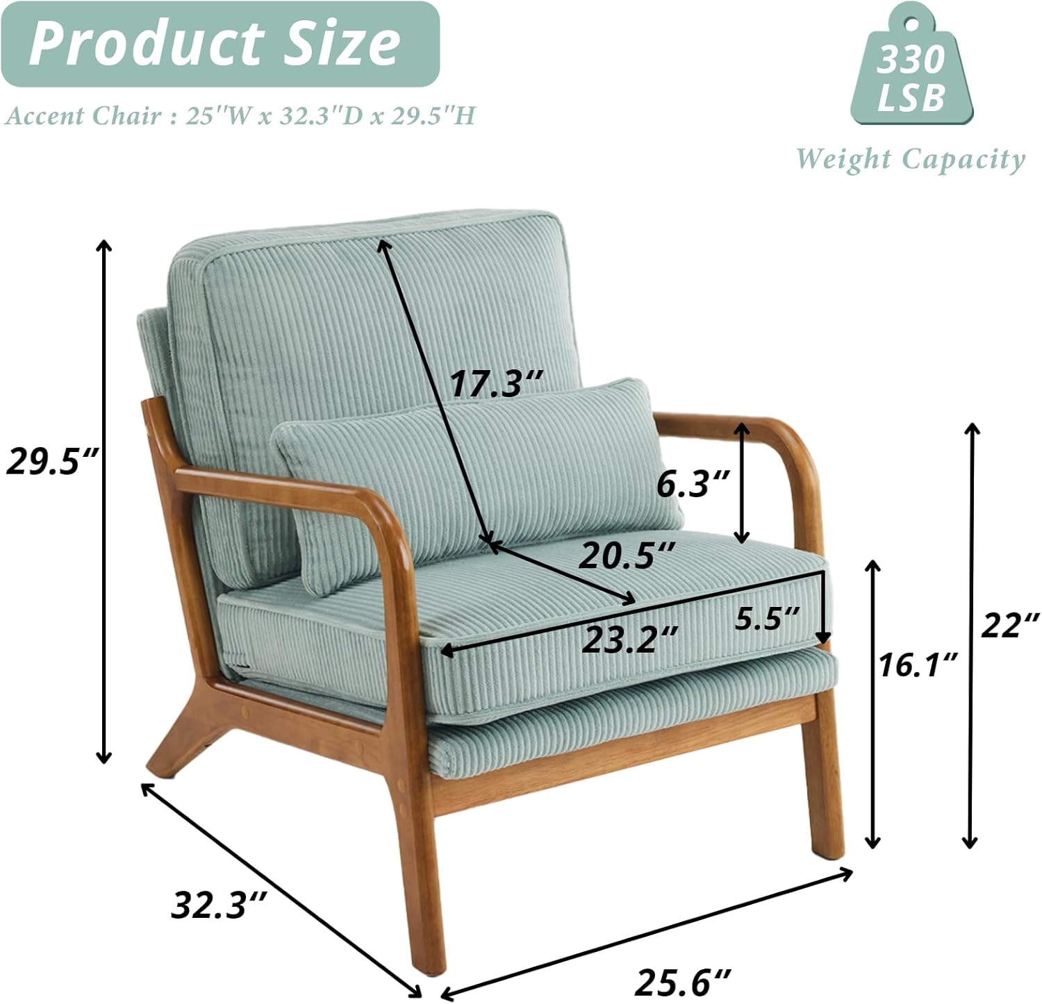 home Accent Chair Mid-Century